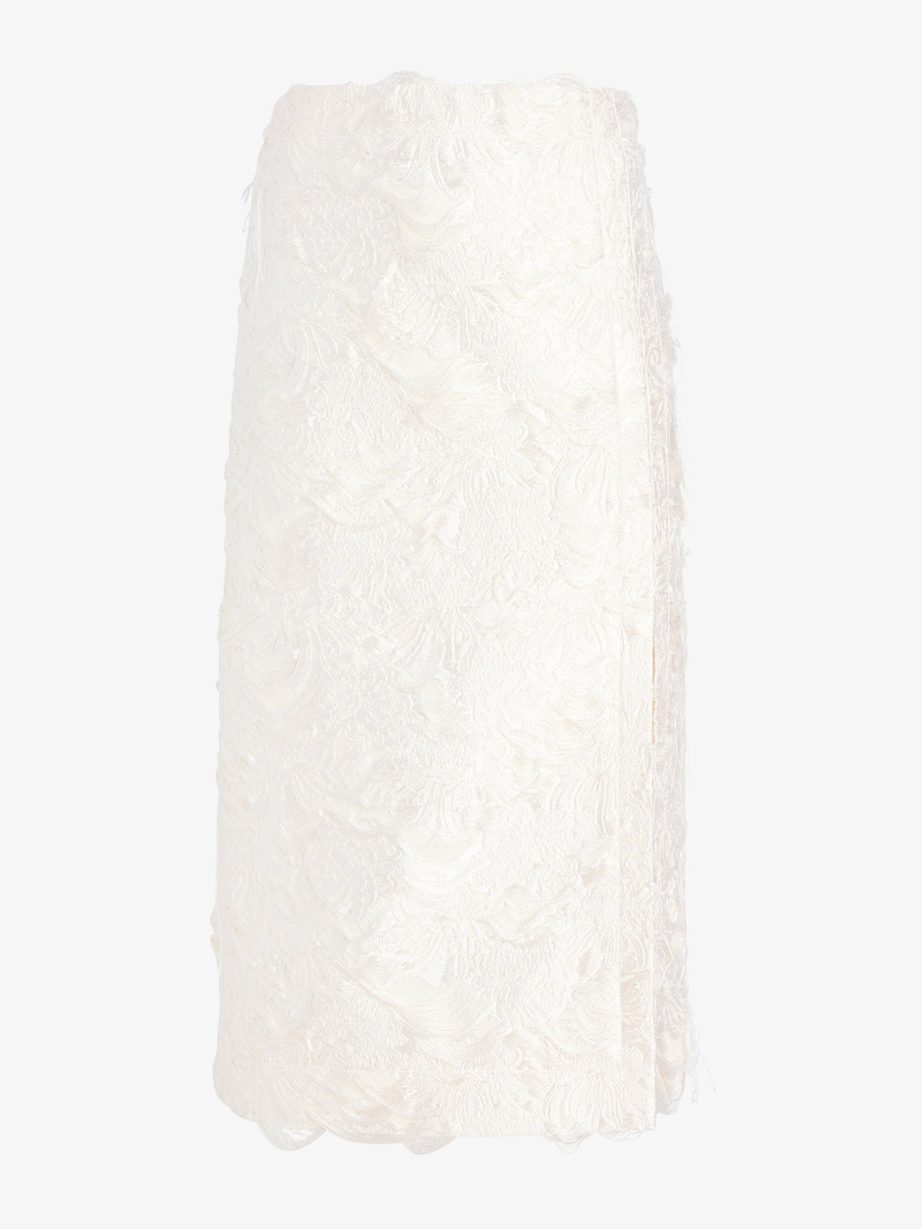 Daisy Women's Midi Skirt | Jacquard with Front Slit, Slim Fit 0
