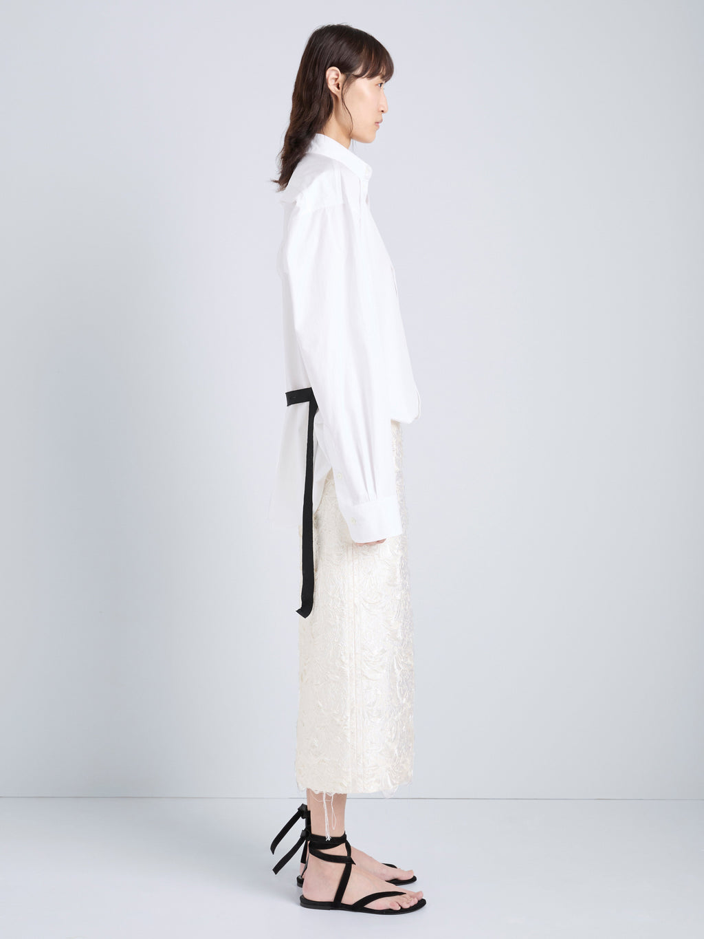 Daisy Women's Skirt | Chrysanthemum Jacquard, Calf-Length 2