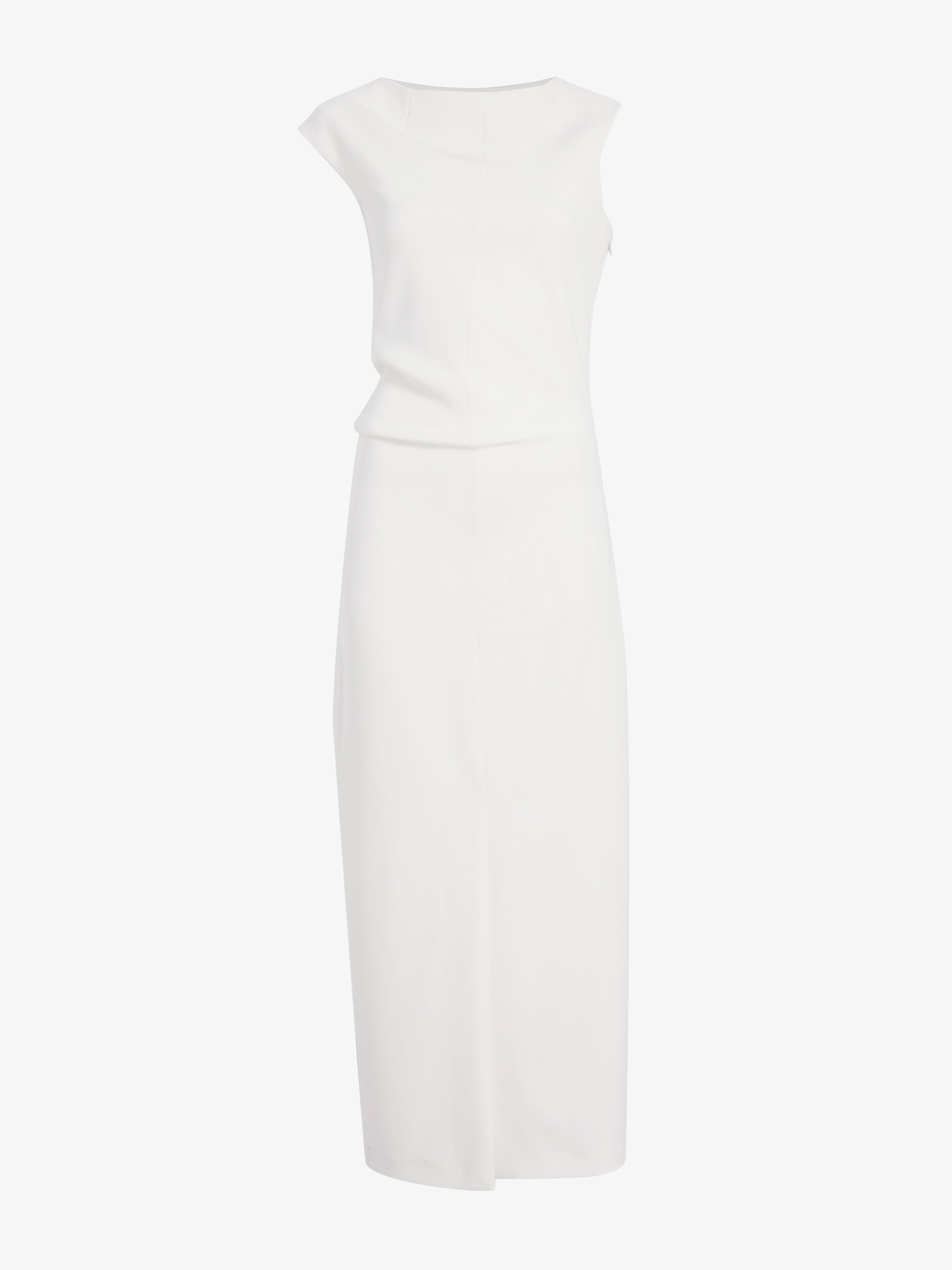 Damea Women's Cocktail Dress | Matte Double Crepe, Asymmetric Neckline 0
