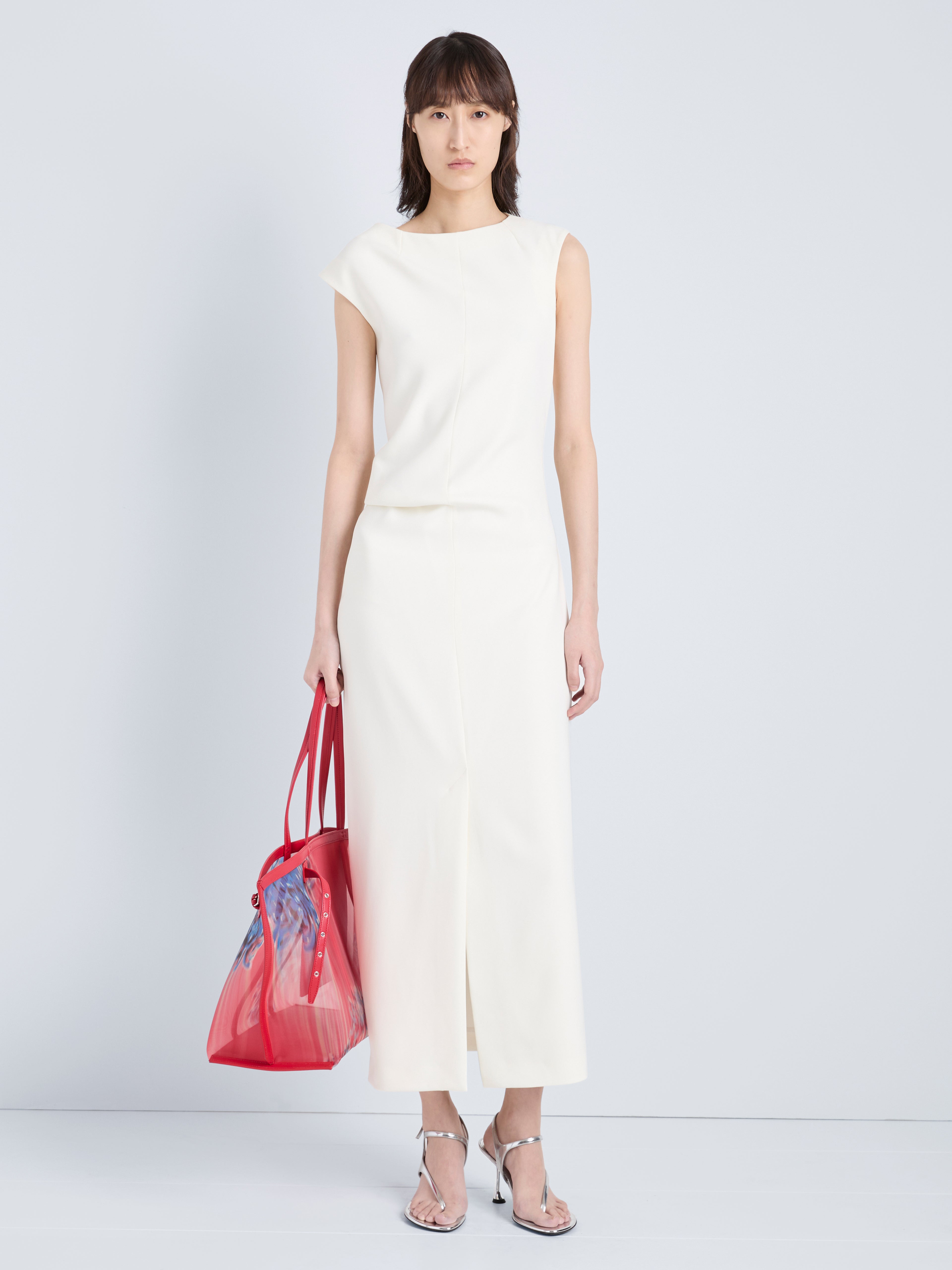 Damea Women's Cocktail Dress | Matte Double Crepe, Asymmetric Neckline 1