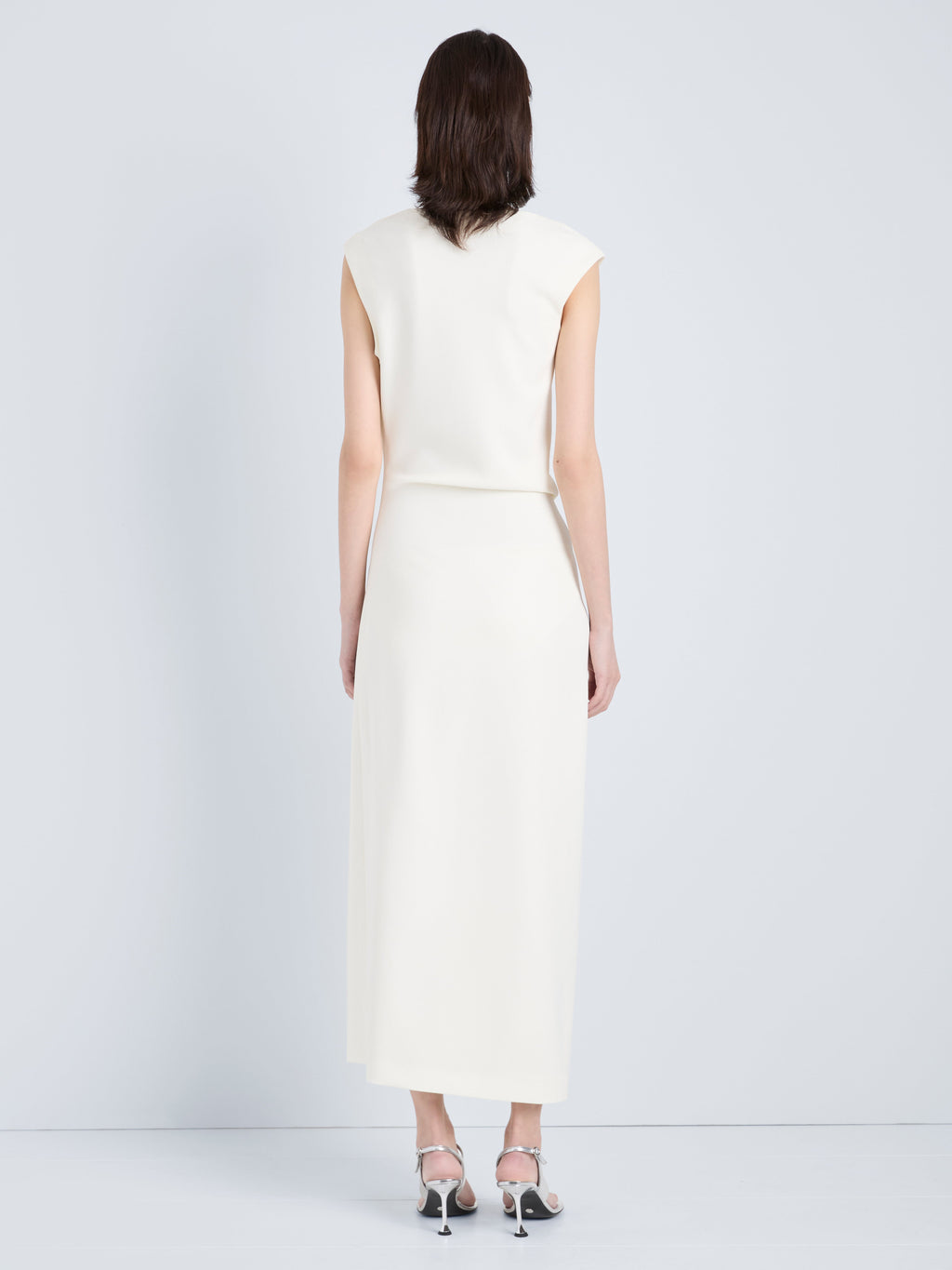 Damea Women's Cocktail Dress | Matte Double Crepe, Asymmetric Neckline 3