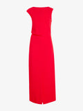 Damea Women's Dress | Matte Double Crepe, Asymmetric Design 0