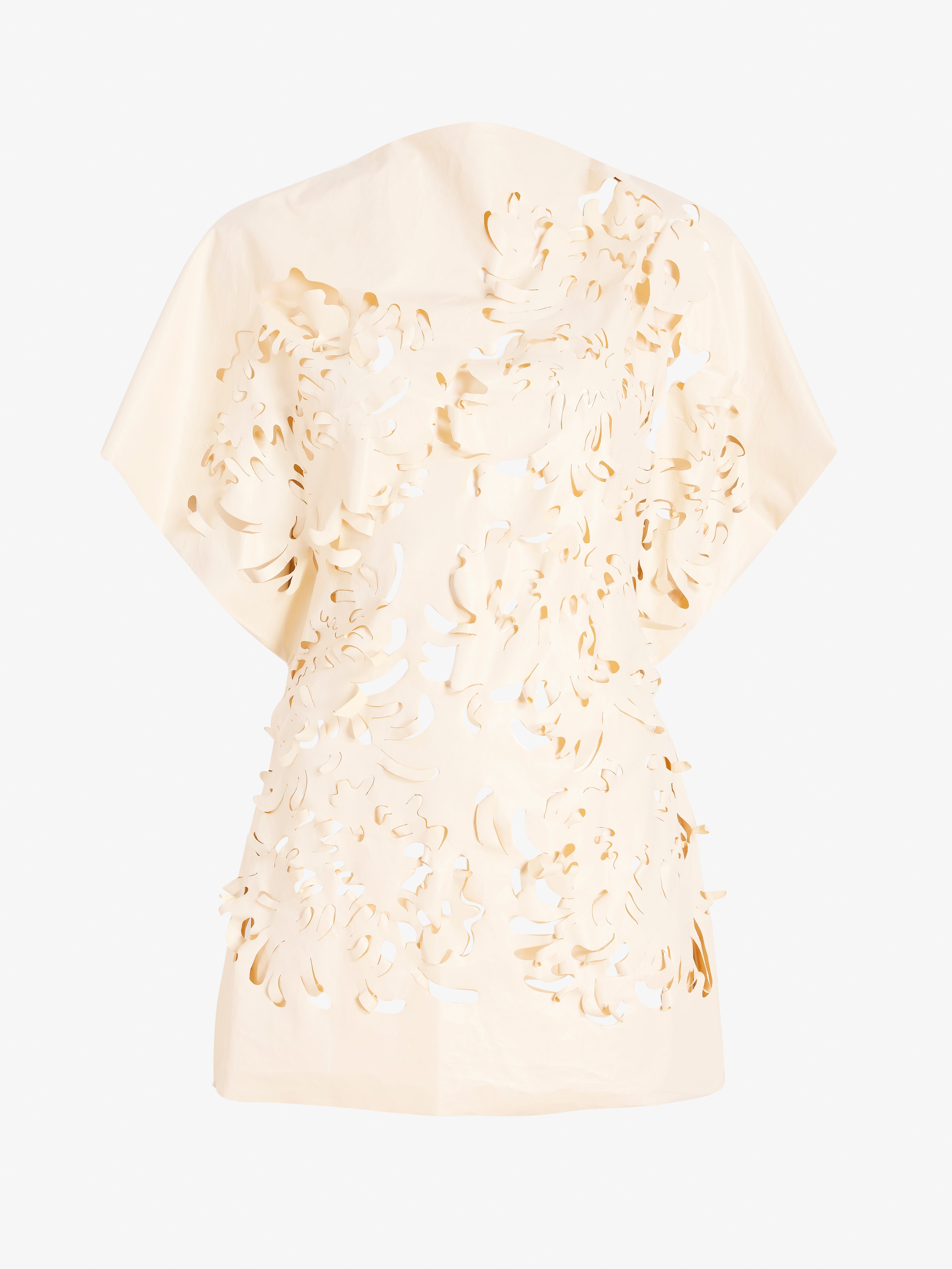 Dina Women's Top | Lacquered Cotton, Short Sleeves 0