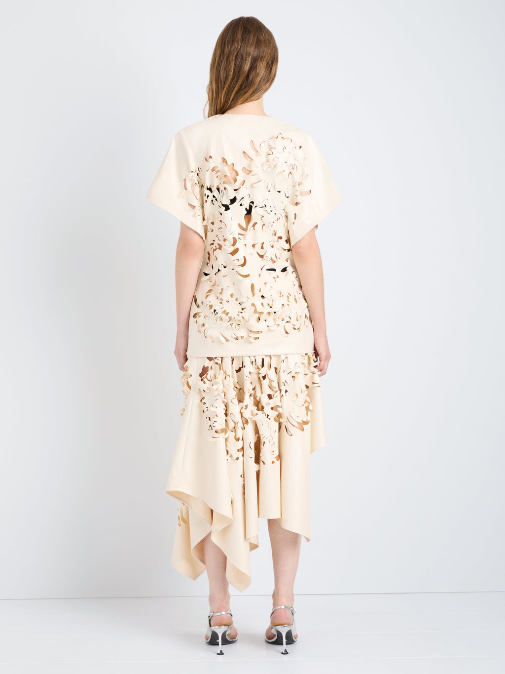 Dina Women's Top | Lacquered Cotton, Short Sleeves 4