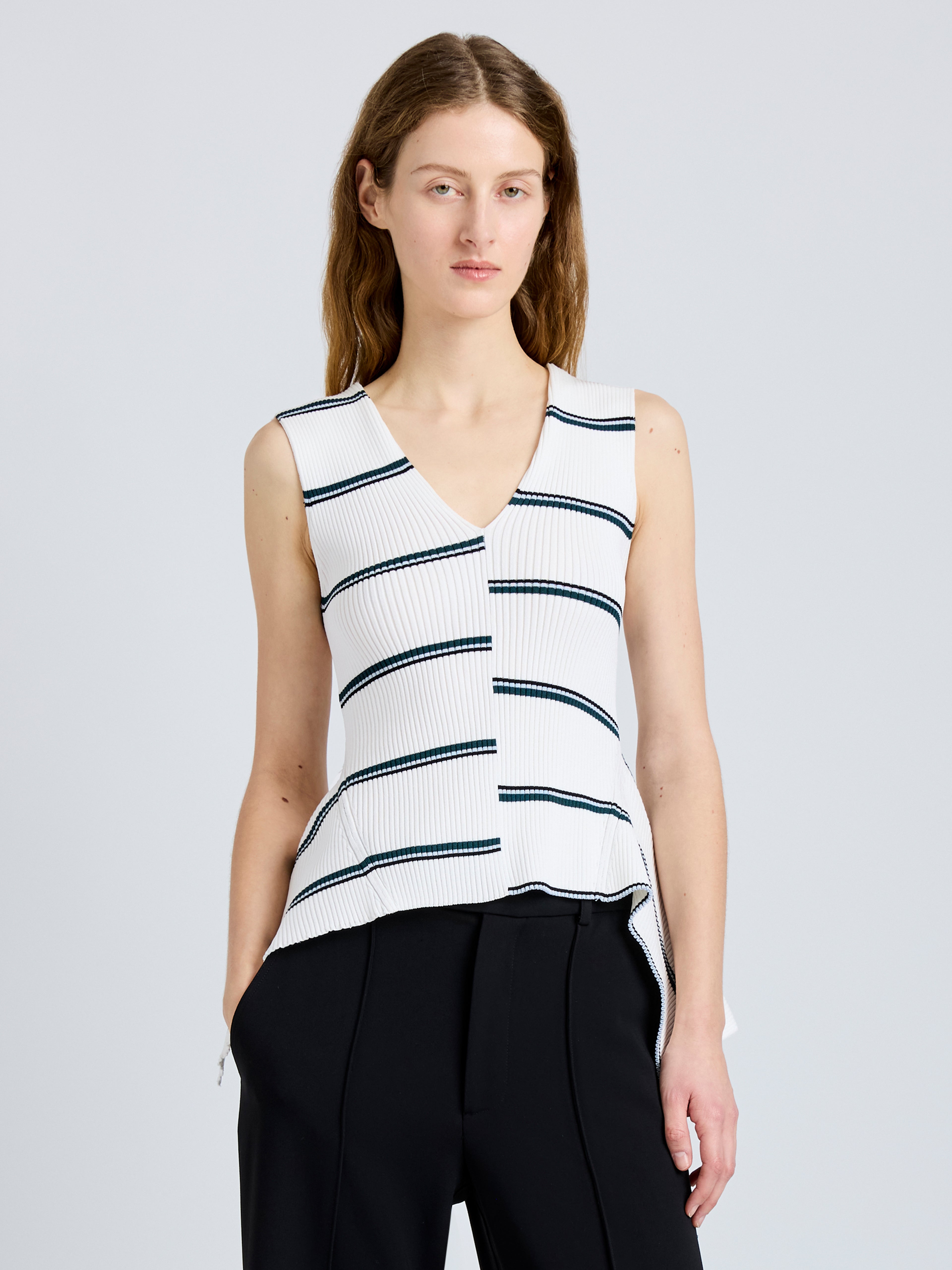 Evelyn Women's Top | Rib Knit, Slim Fit 1