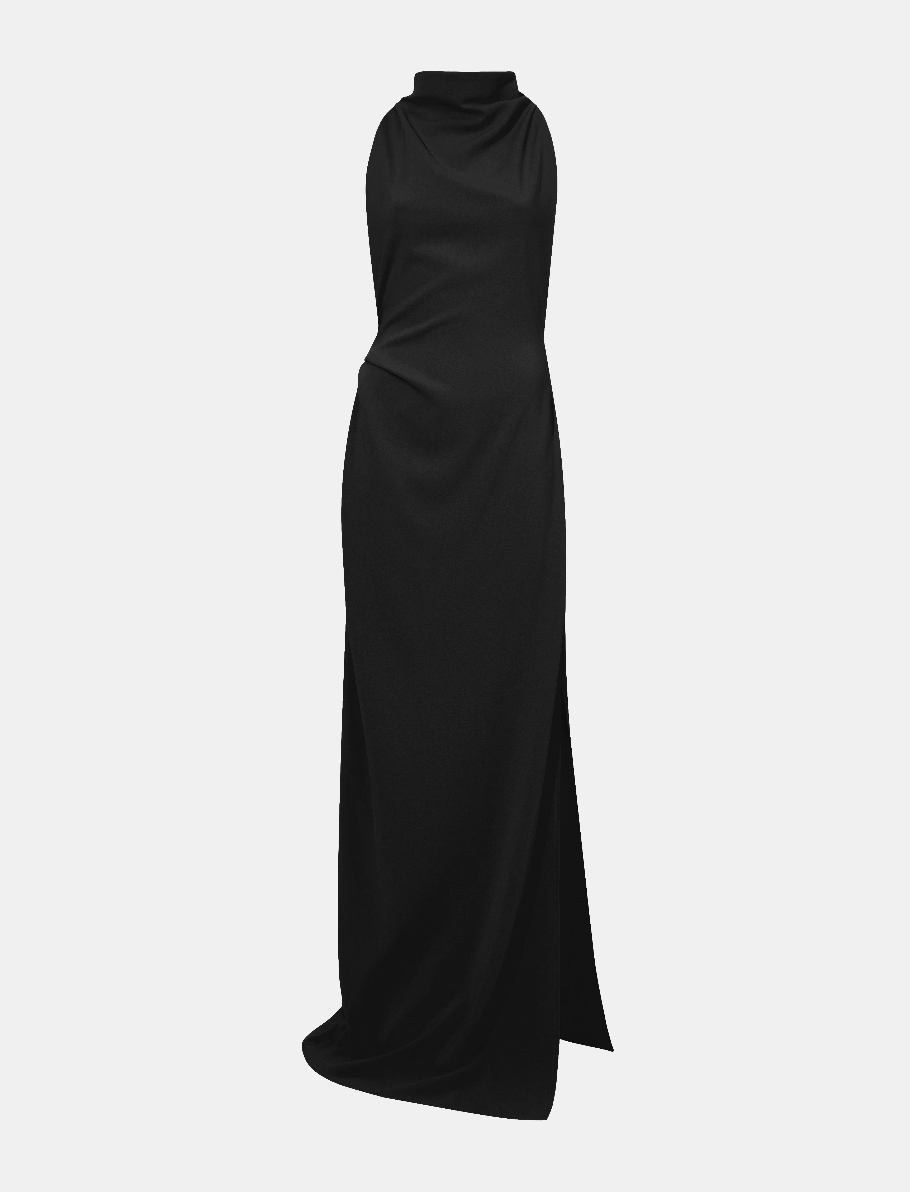 Faye Women's Maxi Dress | Matte Double Crepe, Backless Design 0