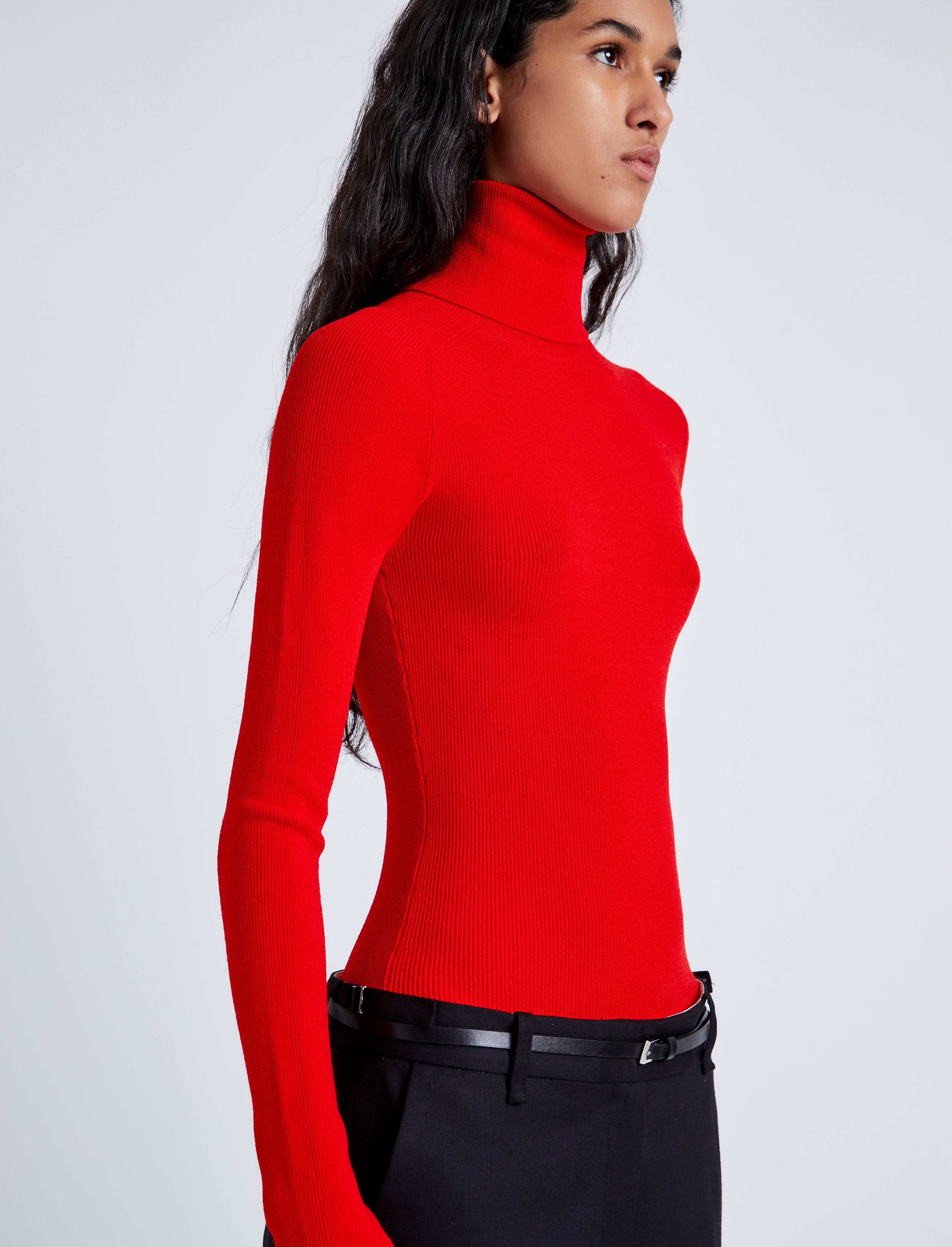 Fiona Women's Top | Matte Viscose Rib, Slim Fit 5