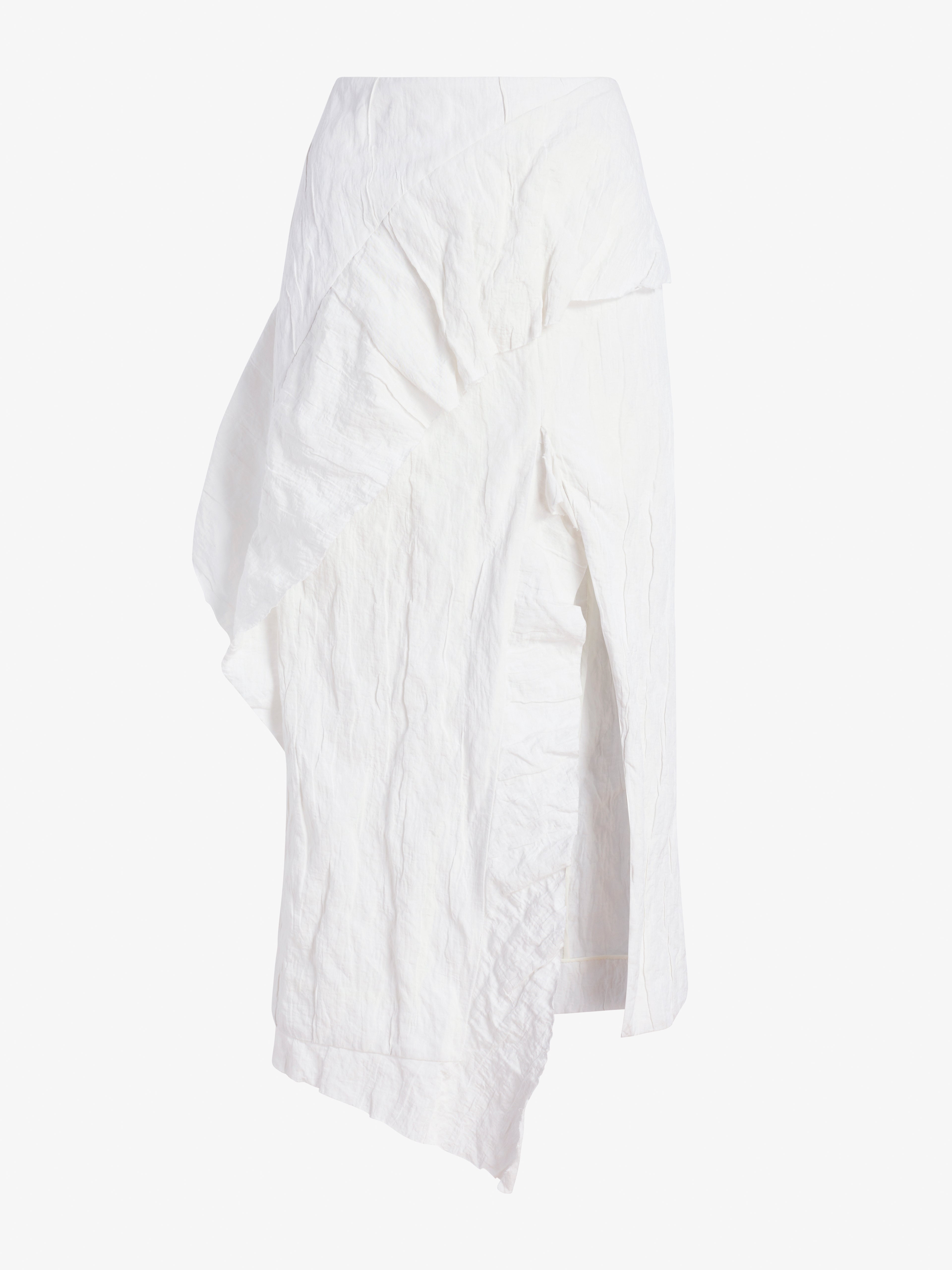 Harmonious Women's Skirt | Memory Cotton, Asymmetrical Drape 0
