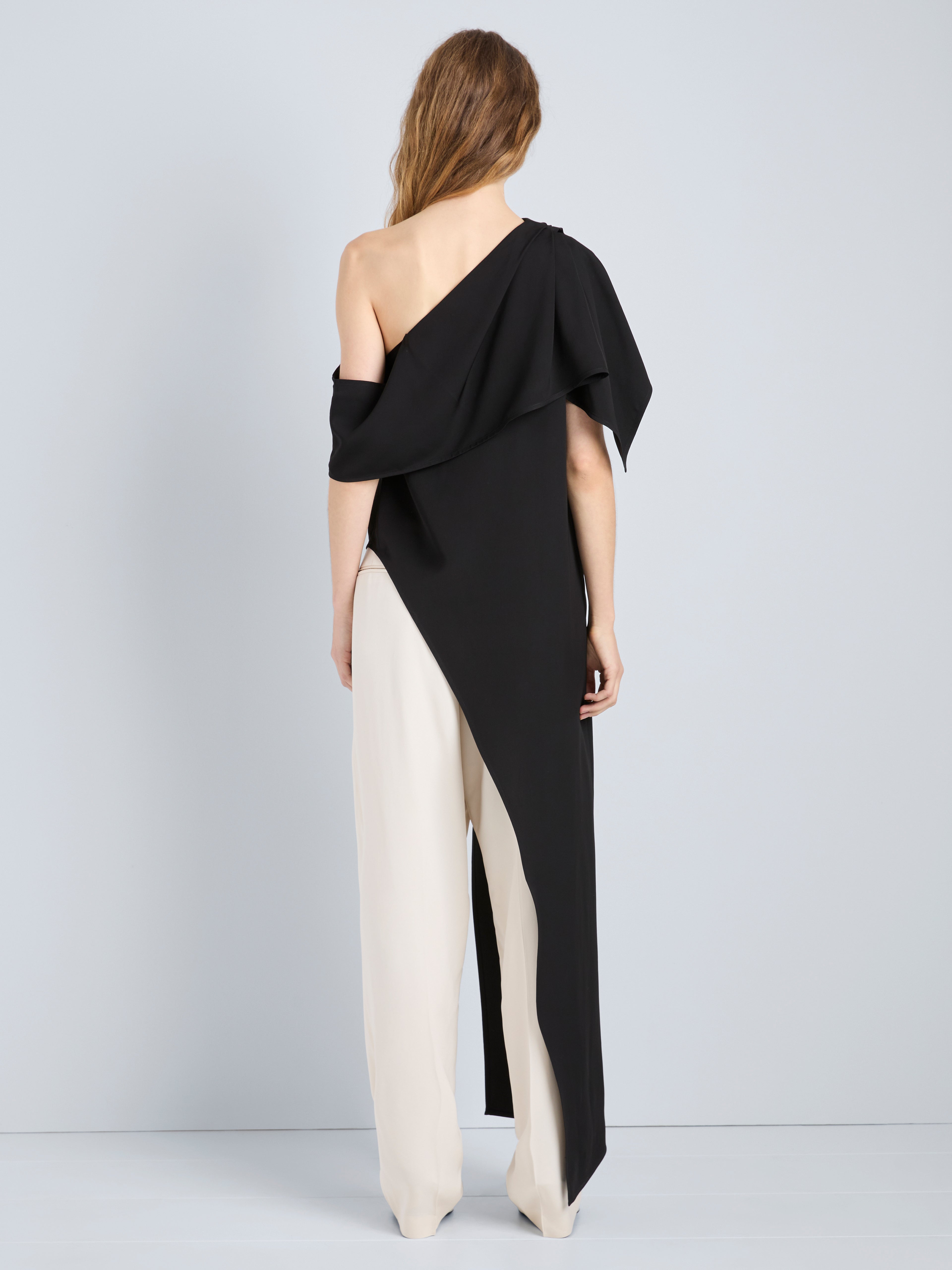 Haya Women's Top | One-Shoulder Viscose Twill 4