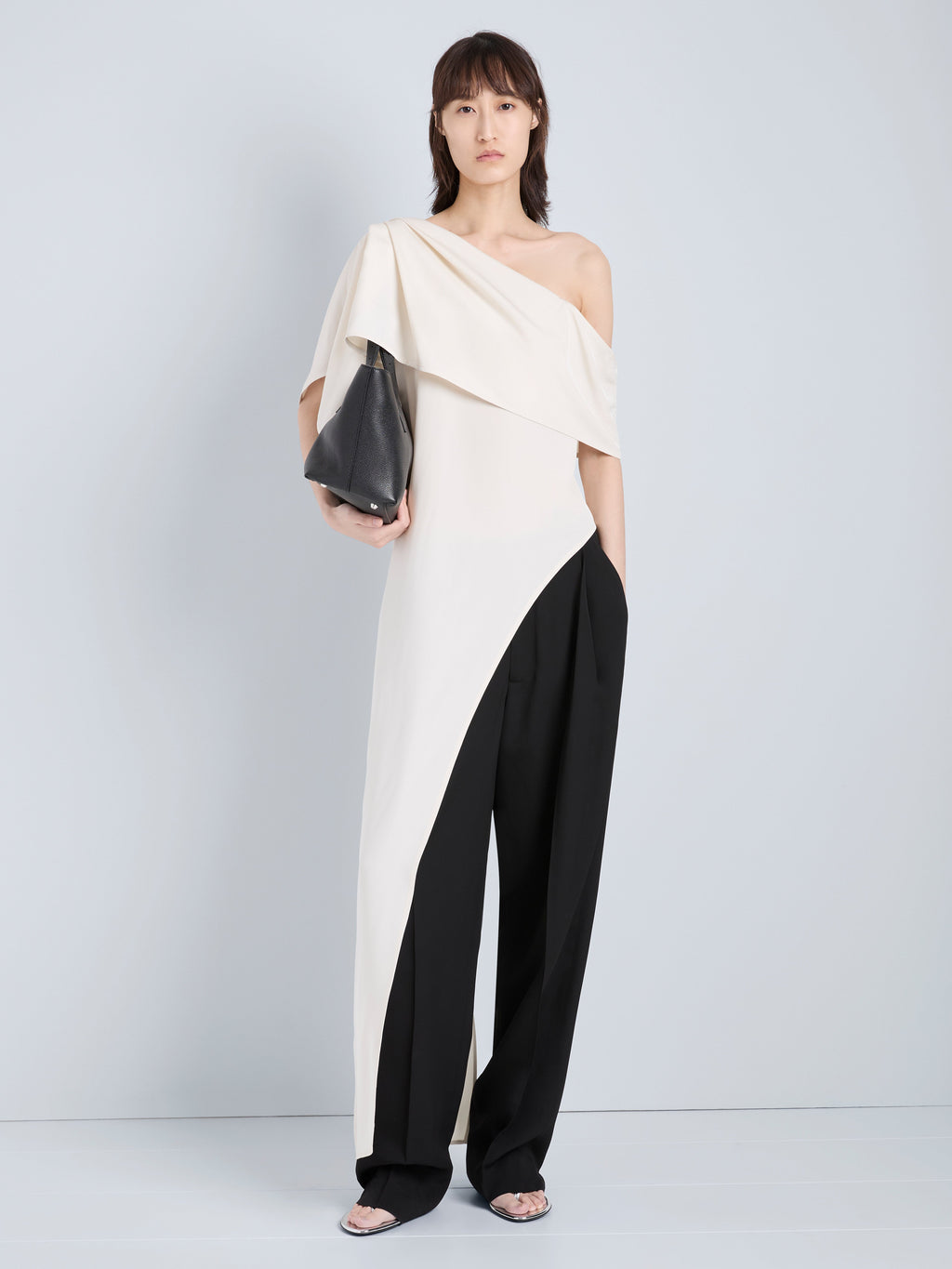Haya Women's Top | One-Shoulder Viscose Twill, Elegant Going Out Top 1