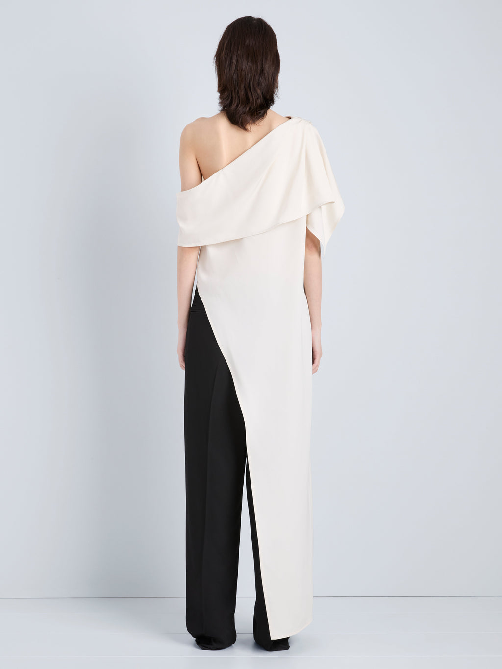 Haya Women's Top | One-Shoulder Viscose Twill, Elegant Going Out Top 3