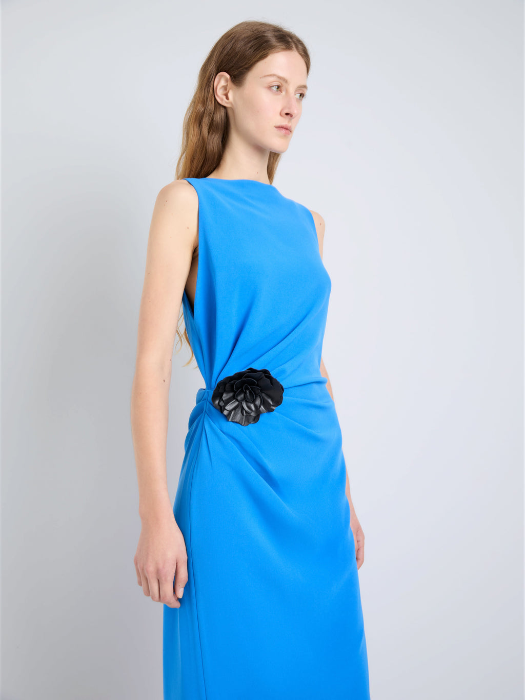 Indria Women's Dress | Matte Double Crepe, Elegant Design 4