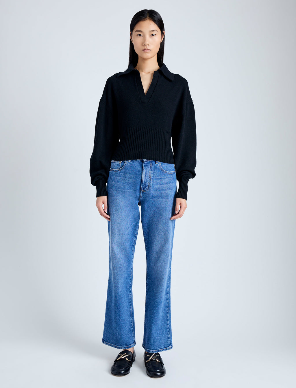 Jade Women's Cashmere Sweater | Eco Cashmere Blend, Polo Style 2
