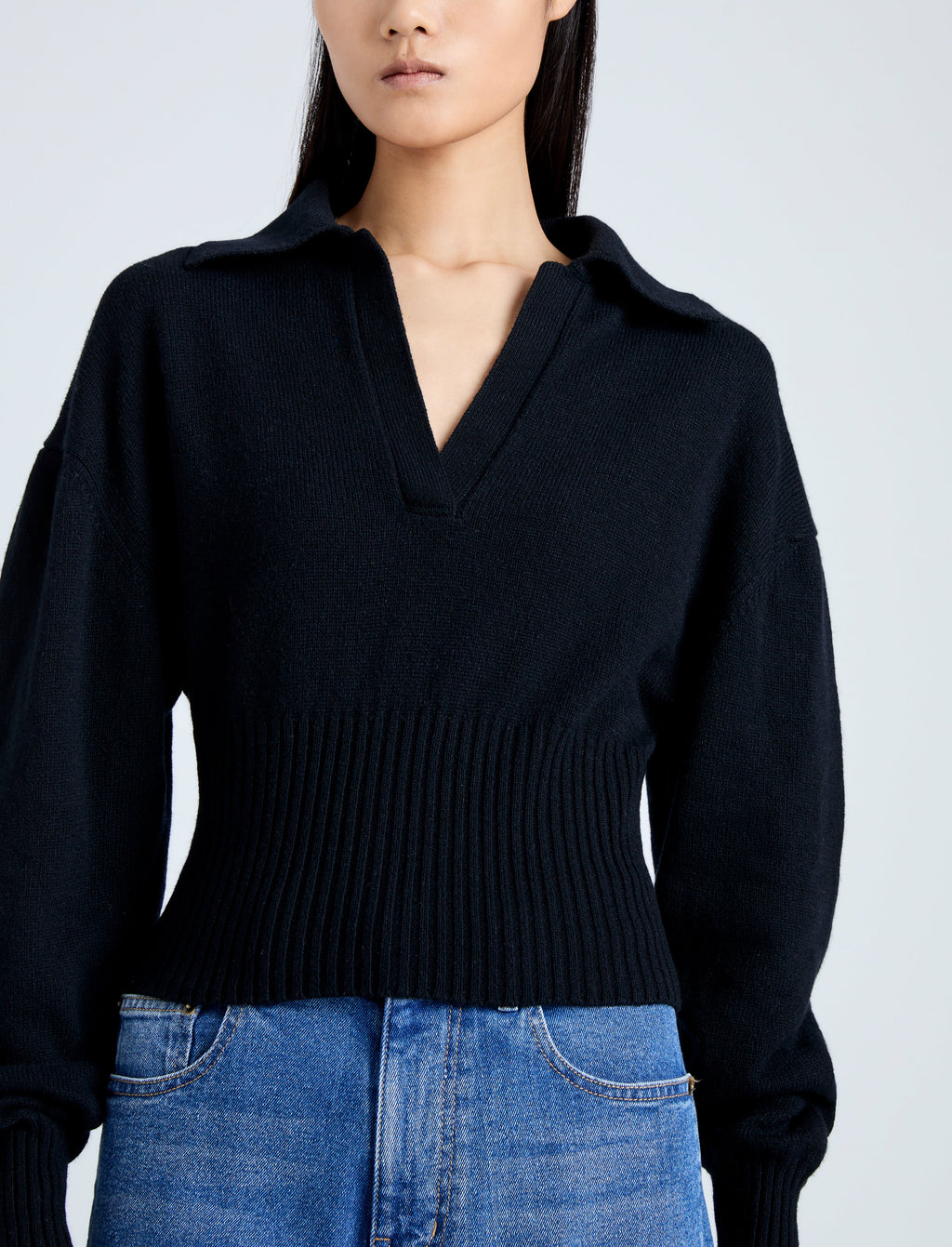 Jade Women's Cashmere Sweater | Eco Cashmere Blend, Polo Style 5