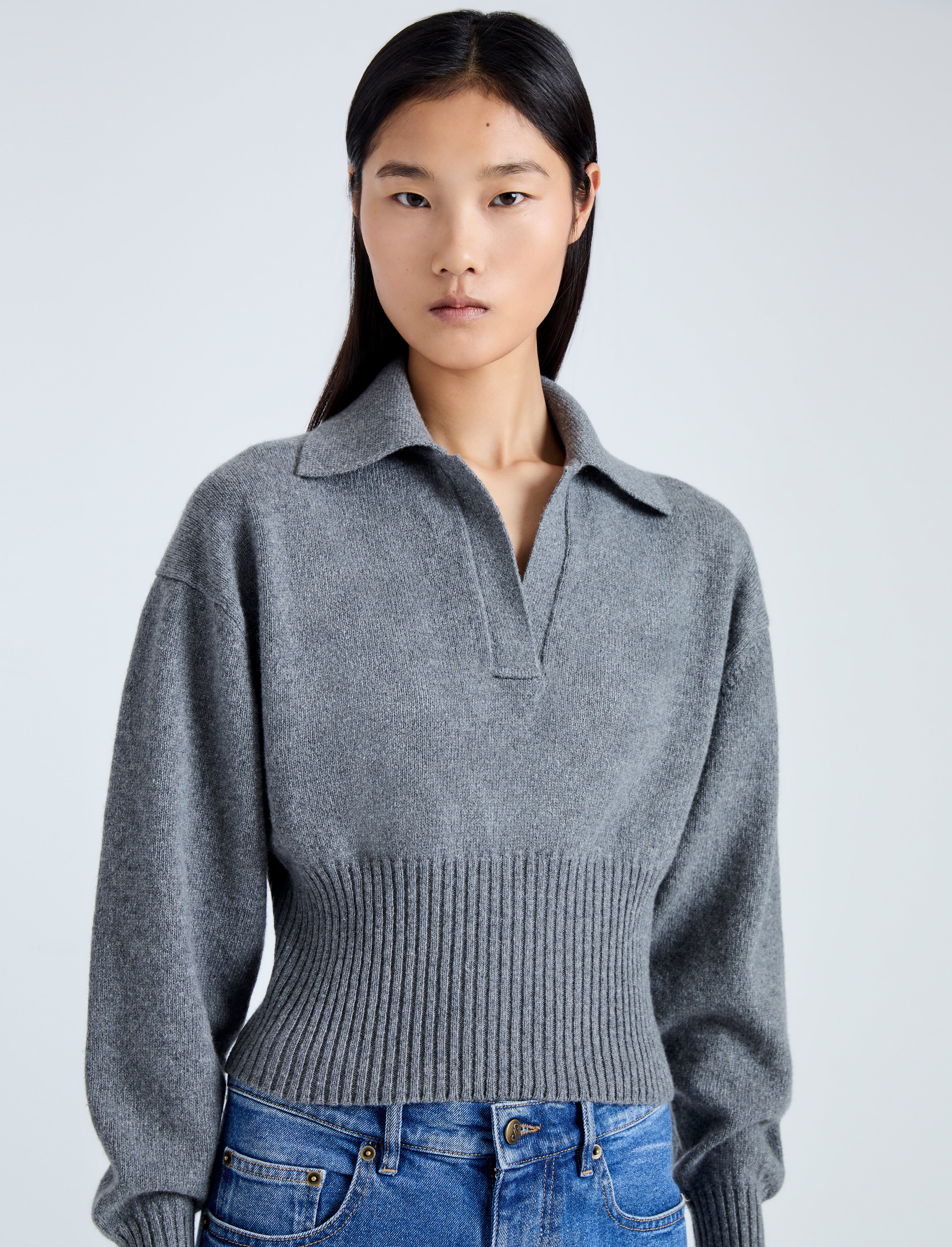 Jade Women's Polo Sweater | Eco Cashmere Blend 5