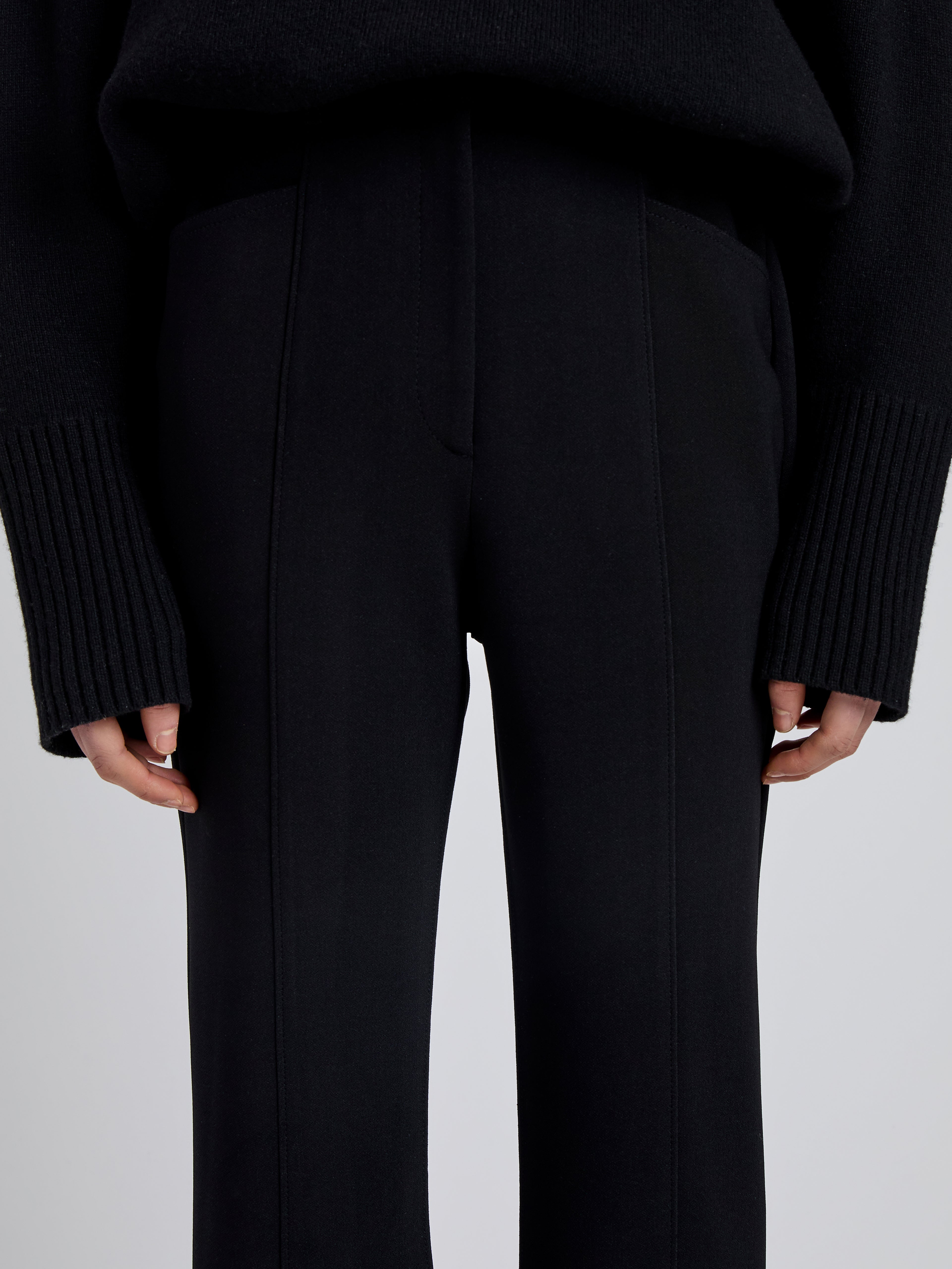 Kalea Women's Pant | Compact Stretch Crepe, Flared Hem 4