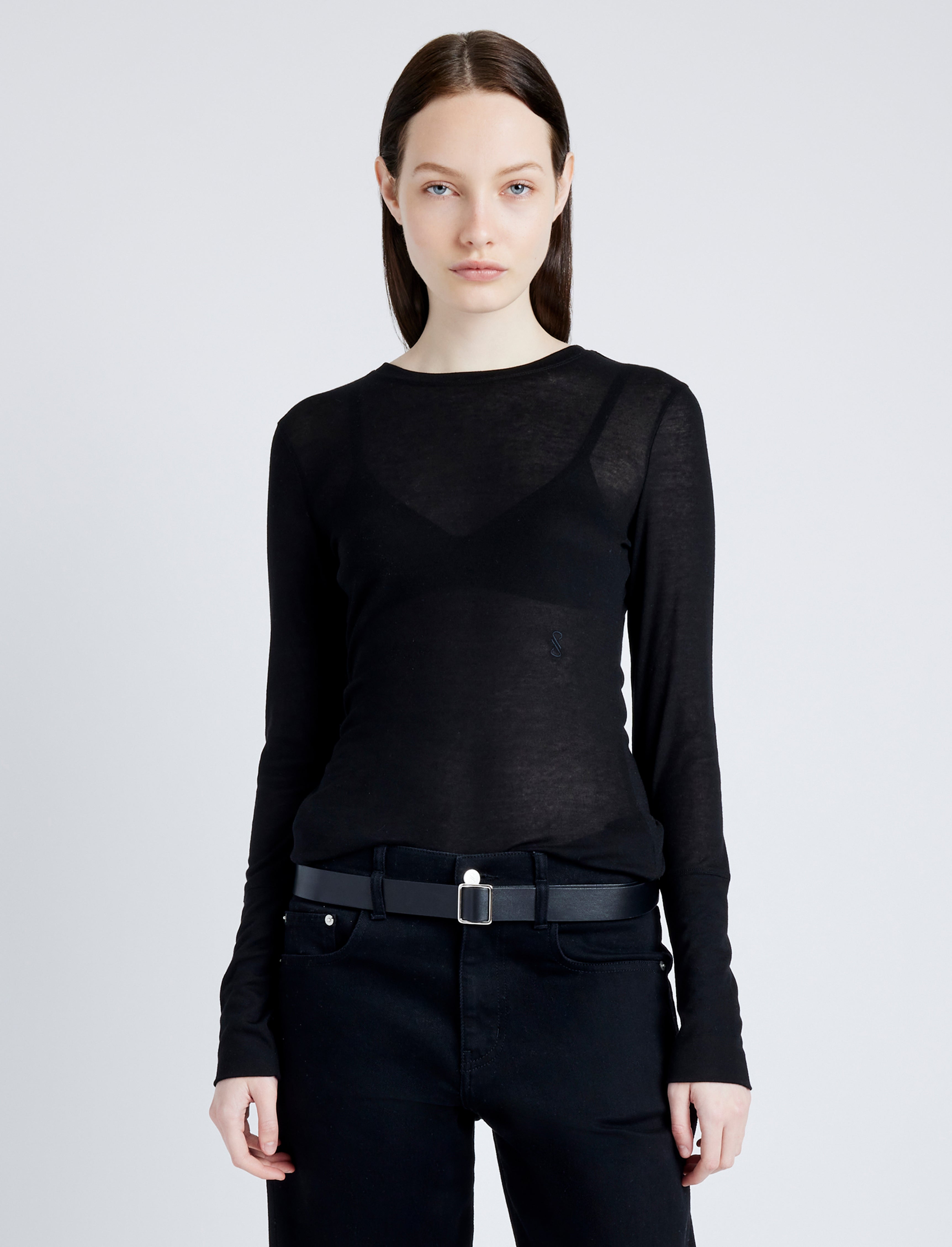Kara Women's Top | Sheer Slub Jersey, Lightweight 1