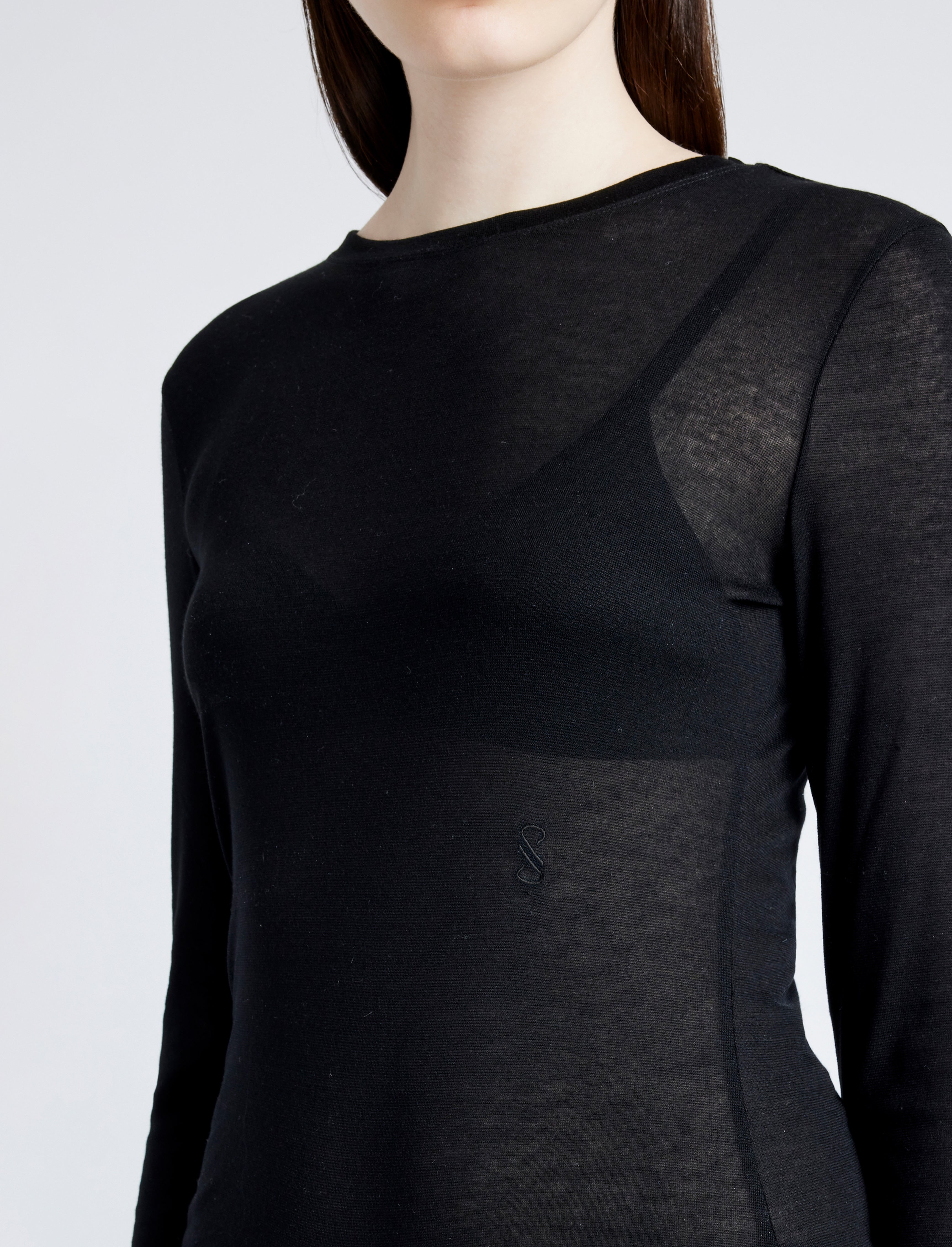 Kara Women's Top | Sheer Slub Jersey, Lightweight 5