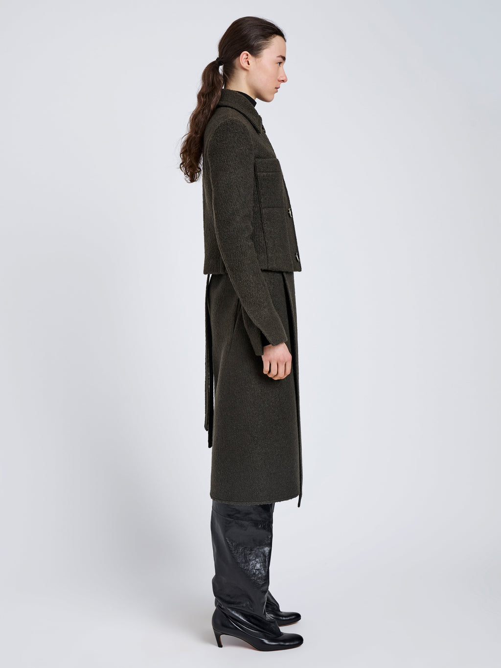 Kinsley Women's Jacket | Boucle Twill Suiting, Slim Fit 3