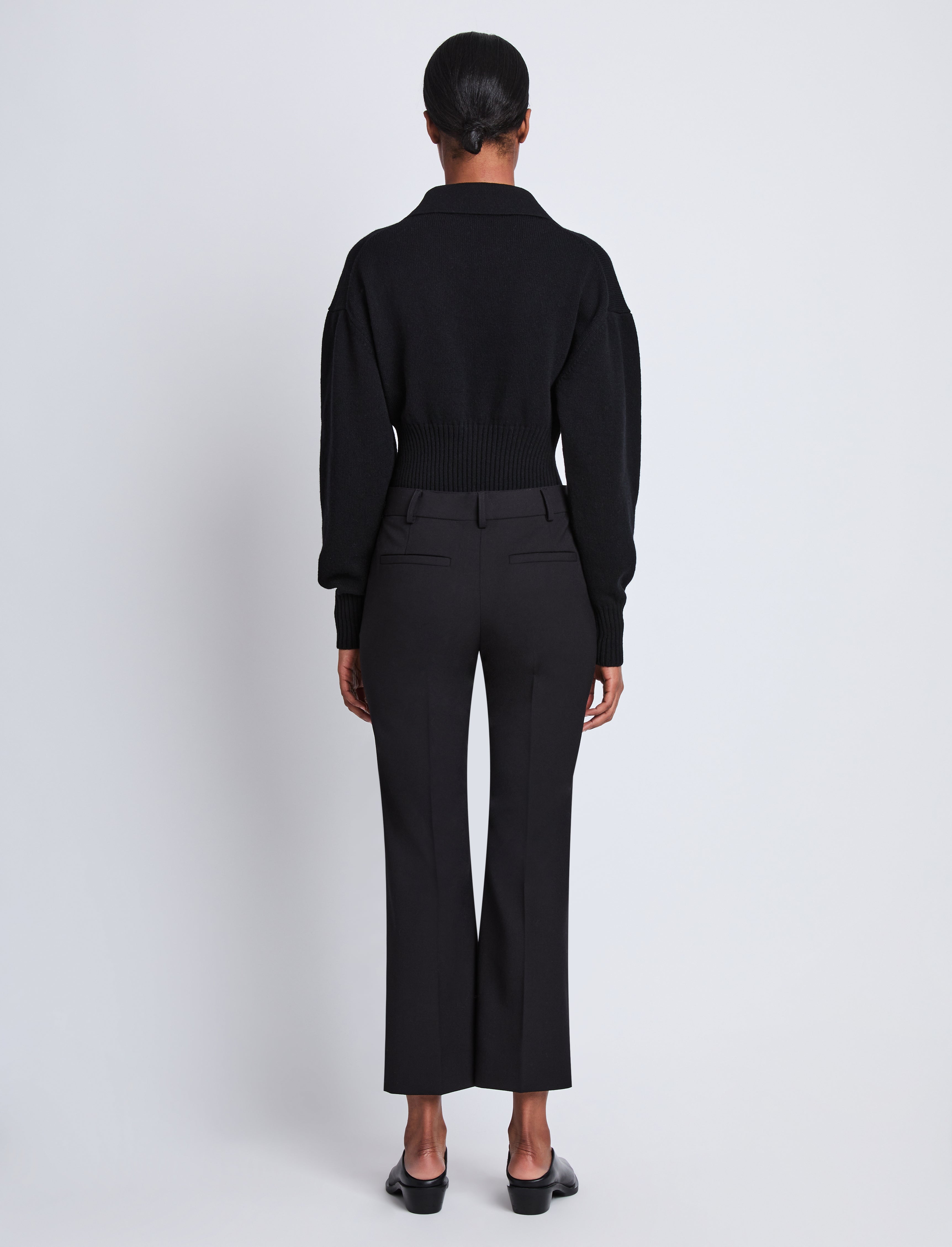 Marlene Women's Cropped Pants | Tropical Wool, High-Rise 3