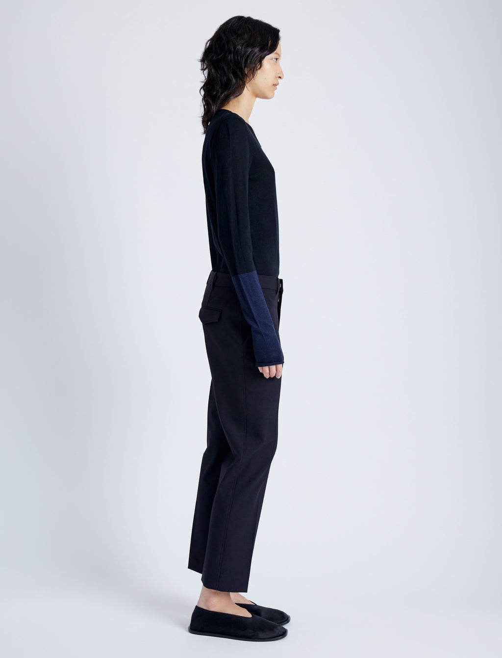 Milo Women's Pants | Tropical Wool, Cropped Hem 2
