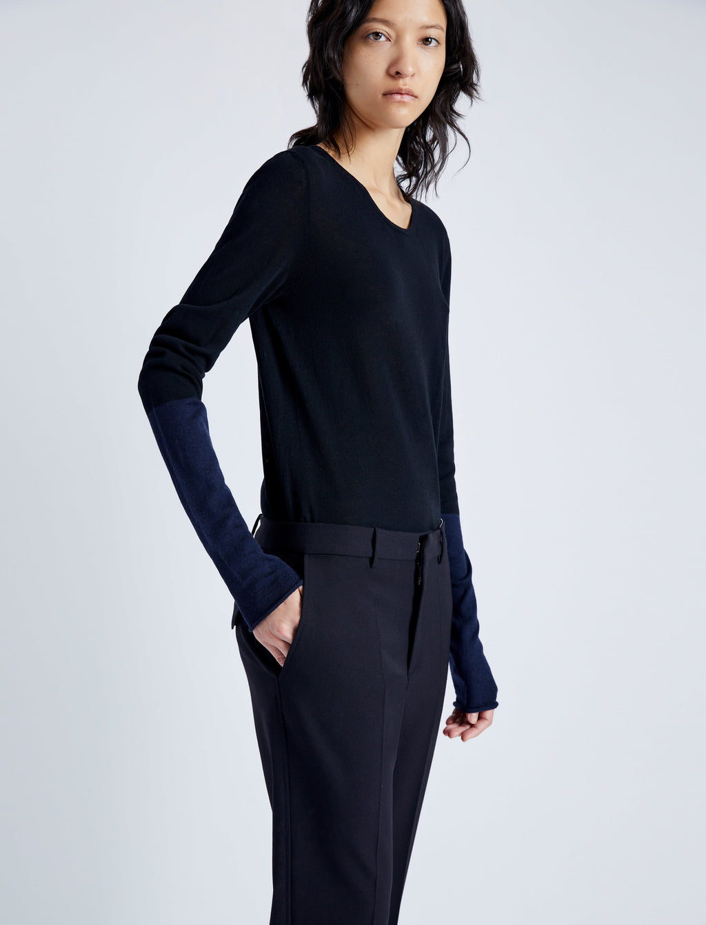 Milo Women's Pants | Tropical Wool, Cropped Hem 4