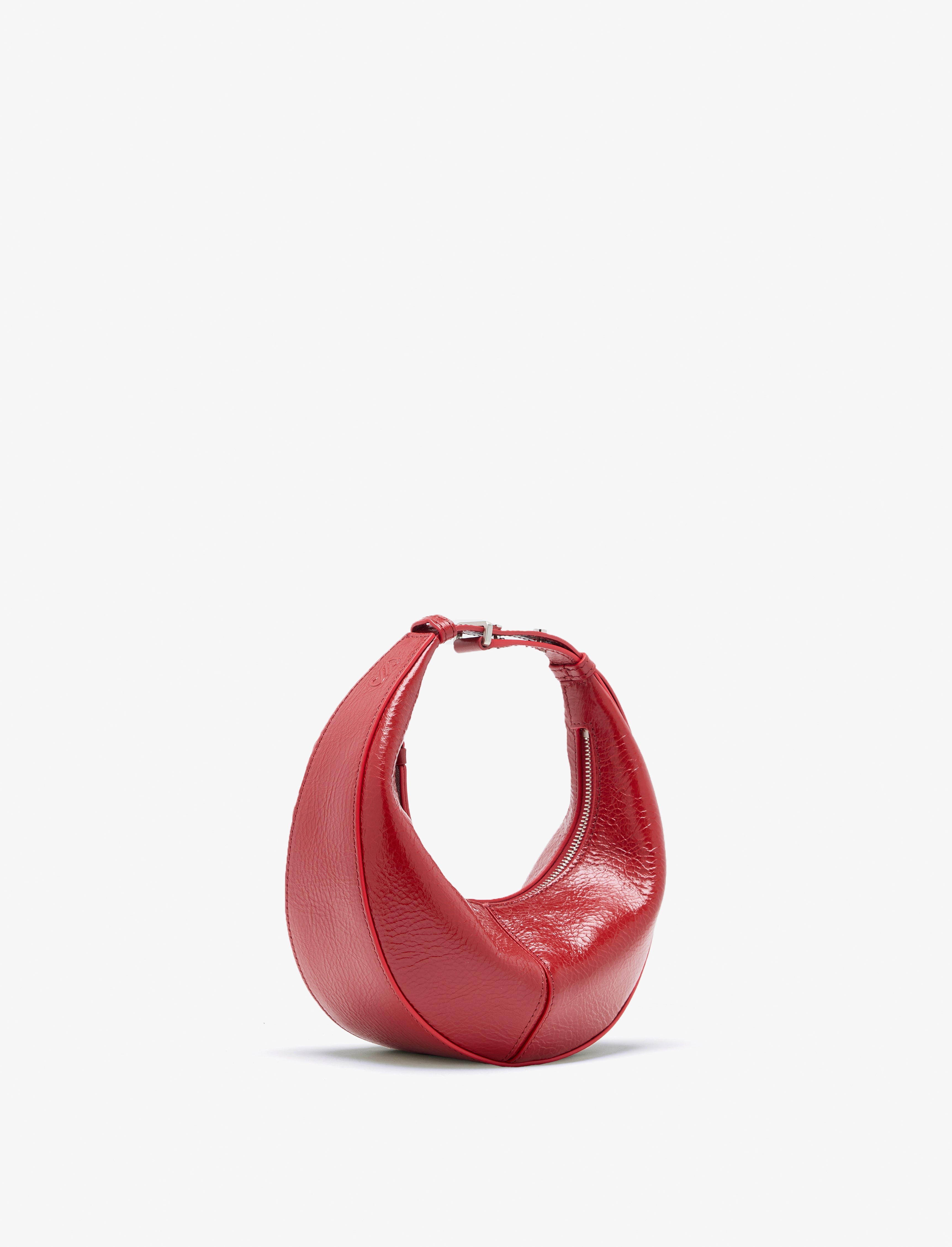 Mina Women's Handbag | Shiny Calf Leather, Adjustable Strap 1