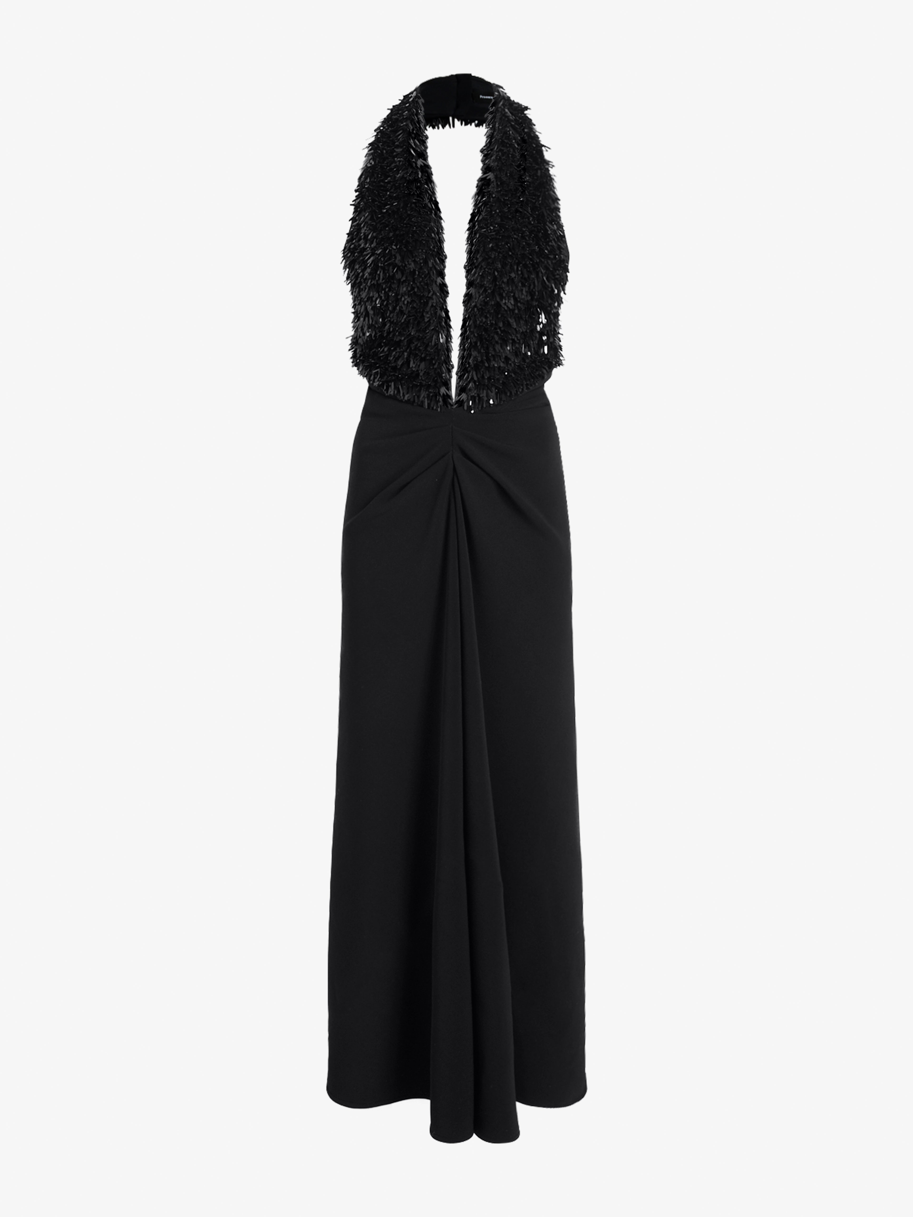 Mora Women's Dress | Embroidered Compact Crepe, Slim Fit 0