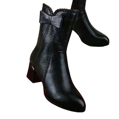 Bottes Martin à nœud pour dames, personnalité de la mode
