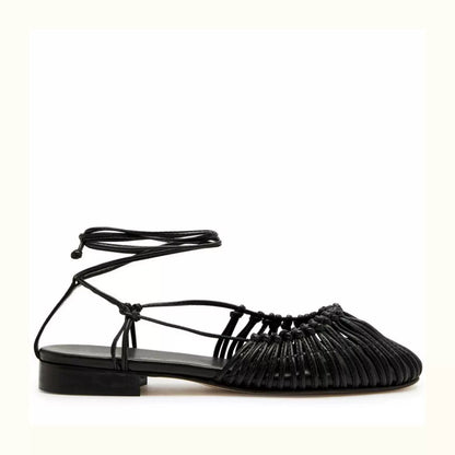Sandales Vintage en Cuir Véritable