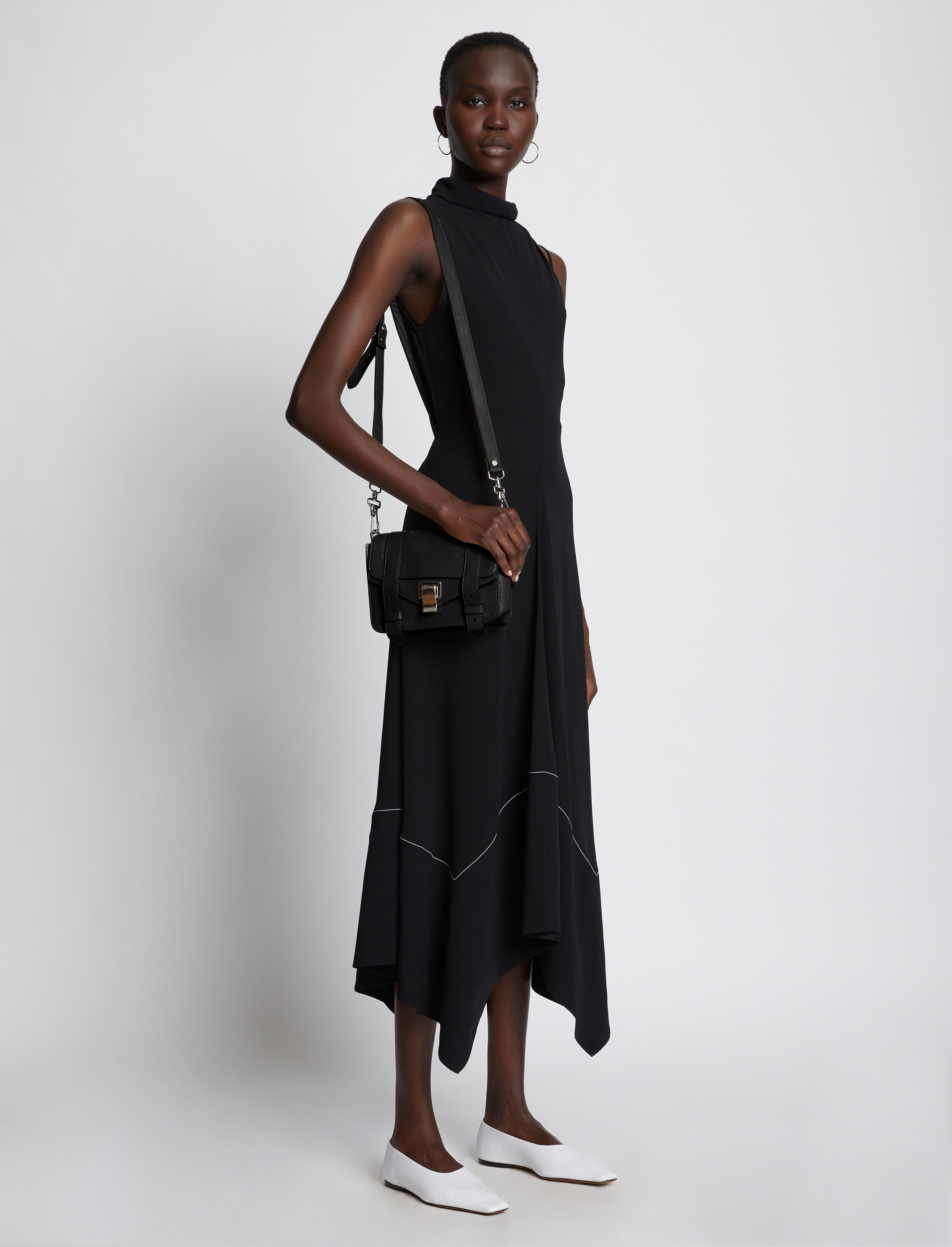 Parker Women's Crossbody Purse | Black Lambskin Leather, Versatile Design 1
