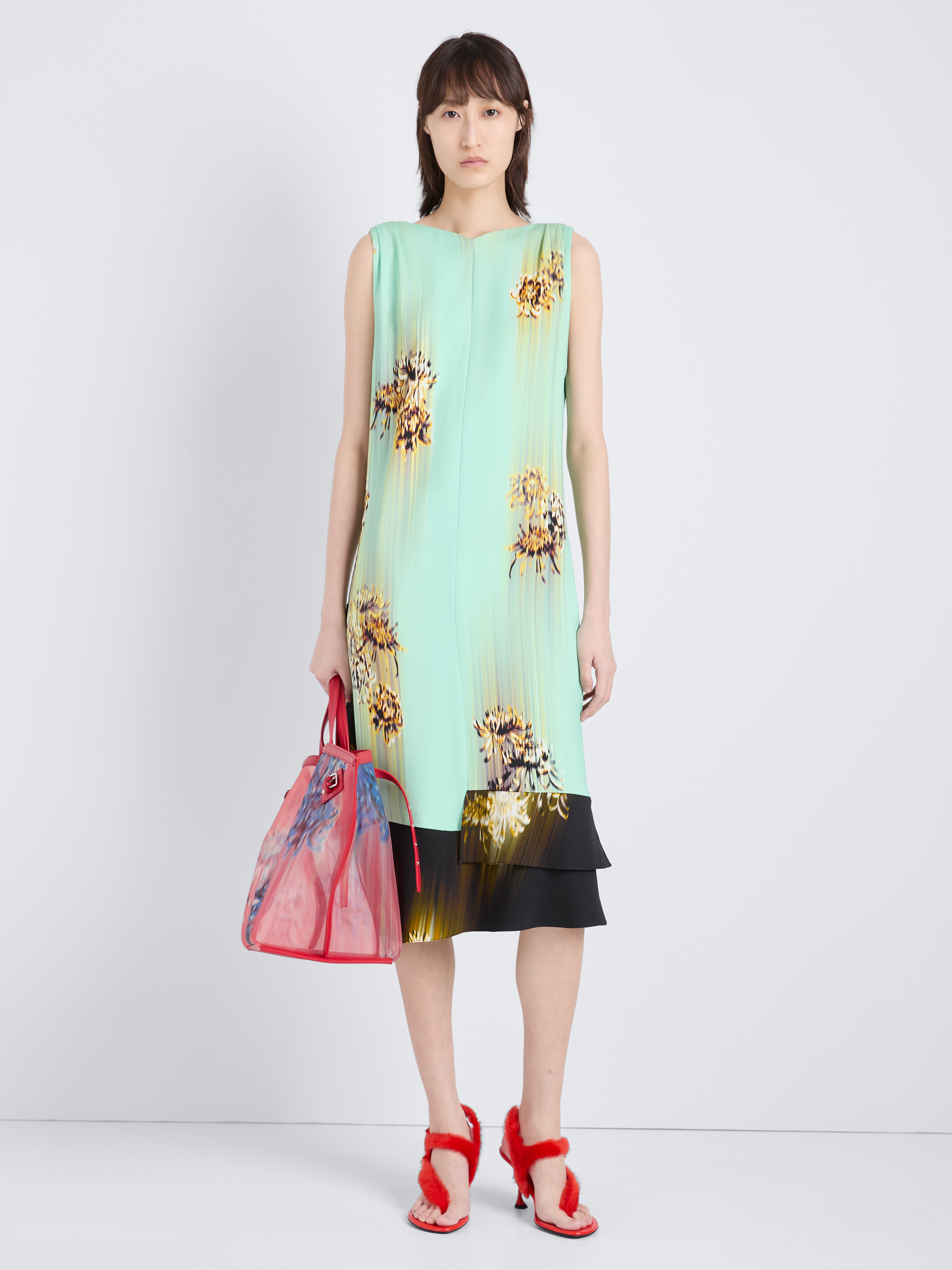Rhetta Women's Dress | Floral Printed Viscose Cady 1