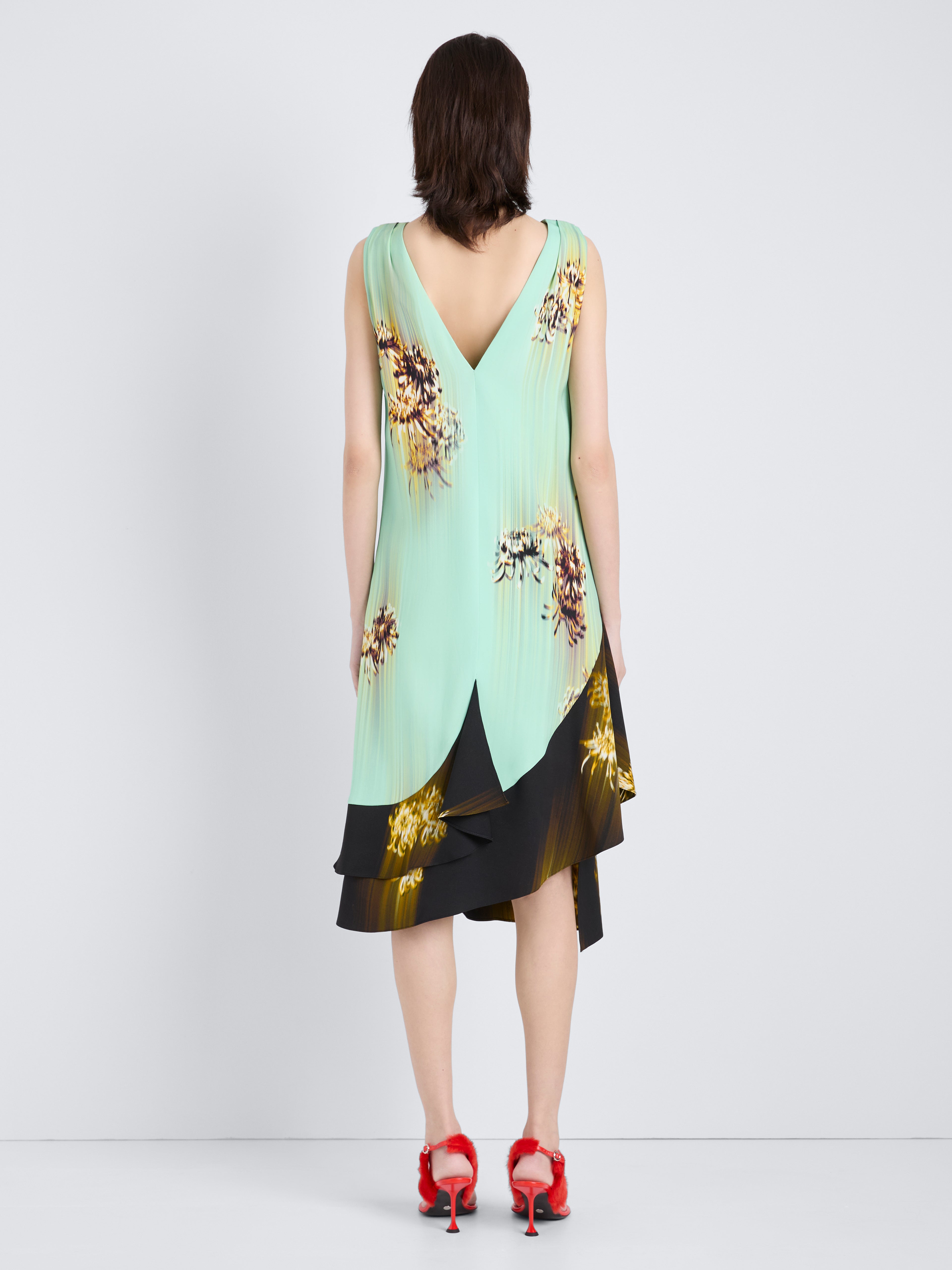 Rhetta Women's Dress | Floral Printed Viscose Cady 3