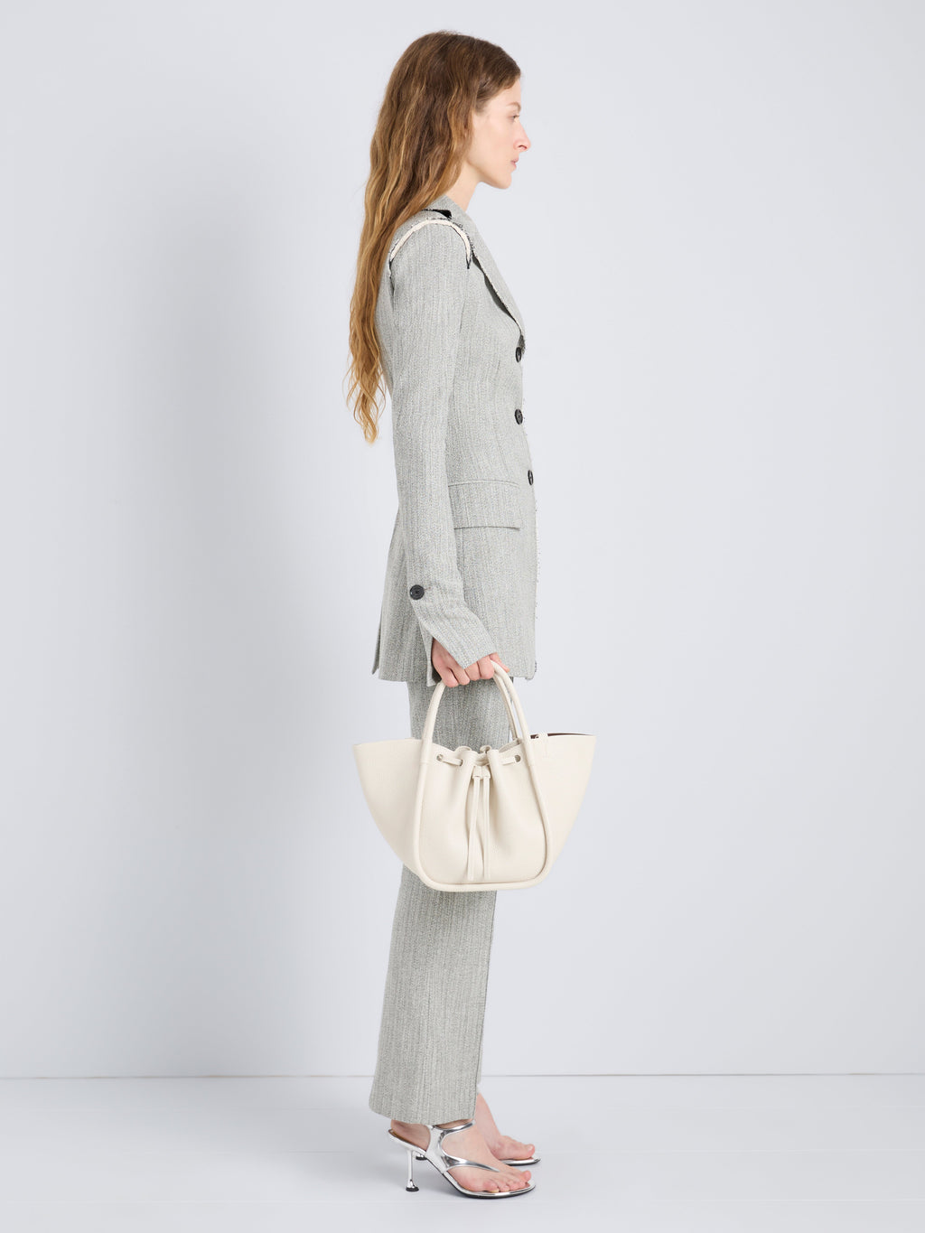 Rina Women's Tote Bag | 100% Calfskin, Sculptural Design 1