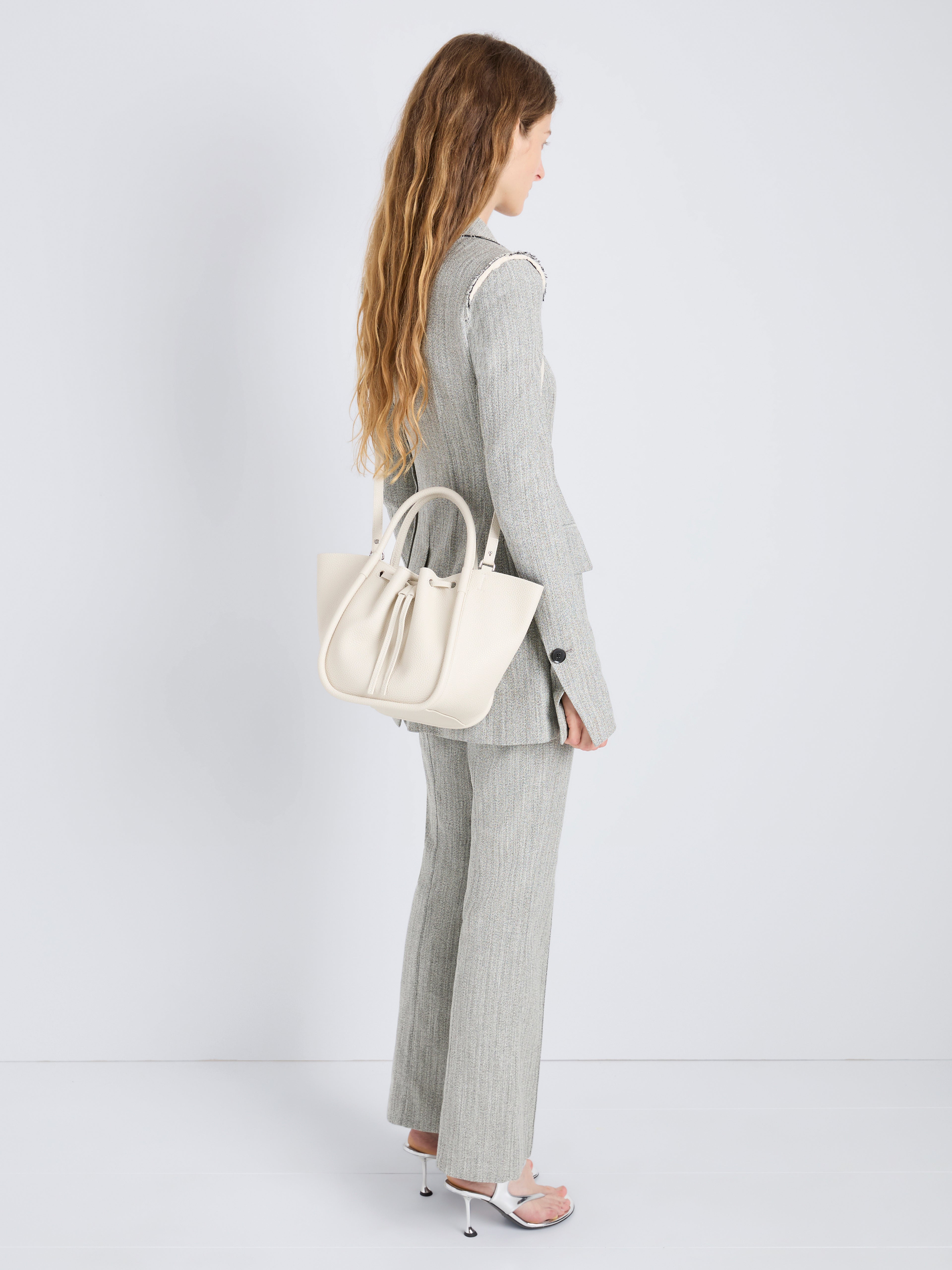 Rina Women's Tote Bag | 100% Calfskin, Sculptural Design 5