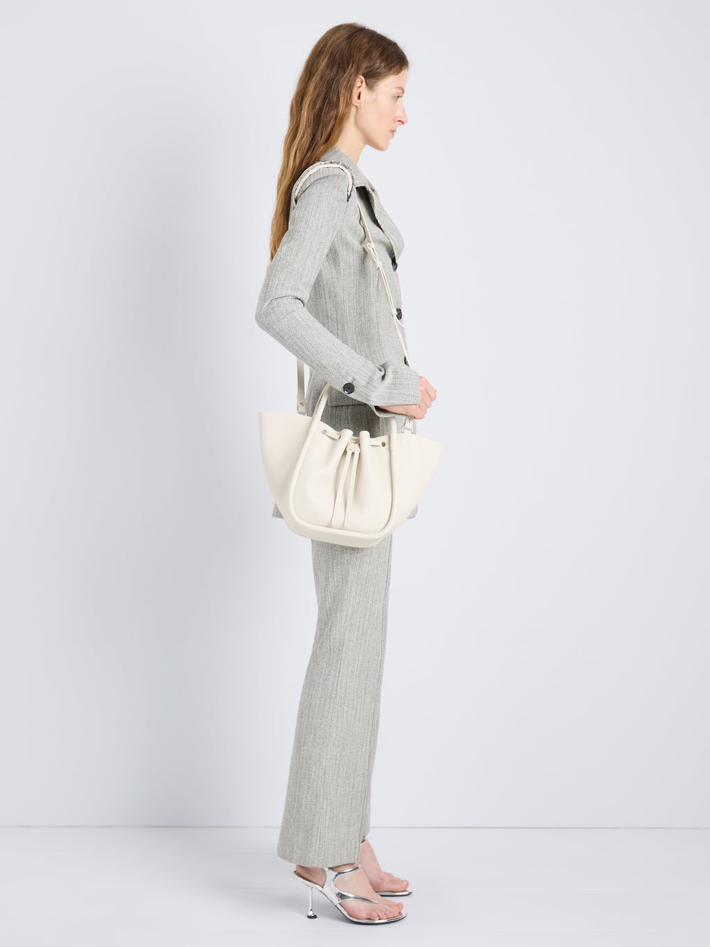 Rina Women's Tote Bag | 100% Calfskin, Sculptural Design 6