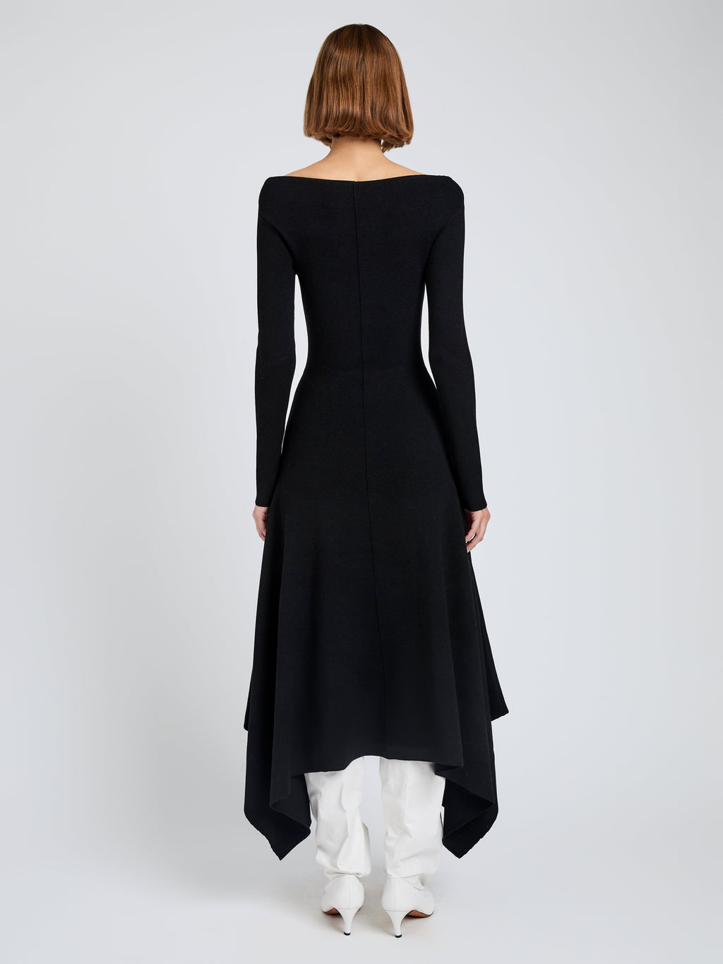 Romi Women's Black Dress | Textured Sculpted Viscose, Slim Fit 3