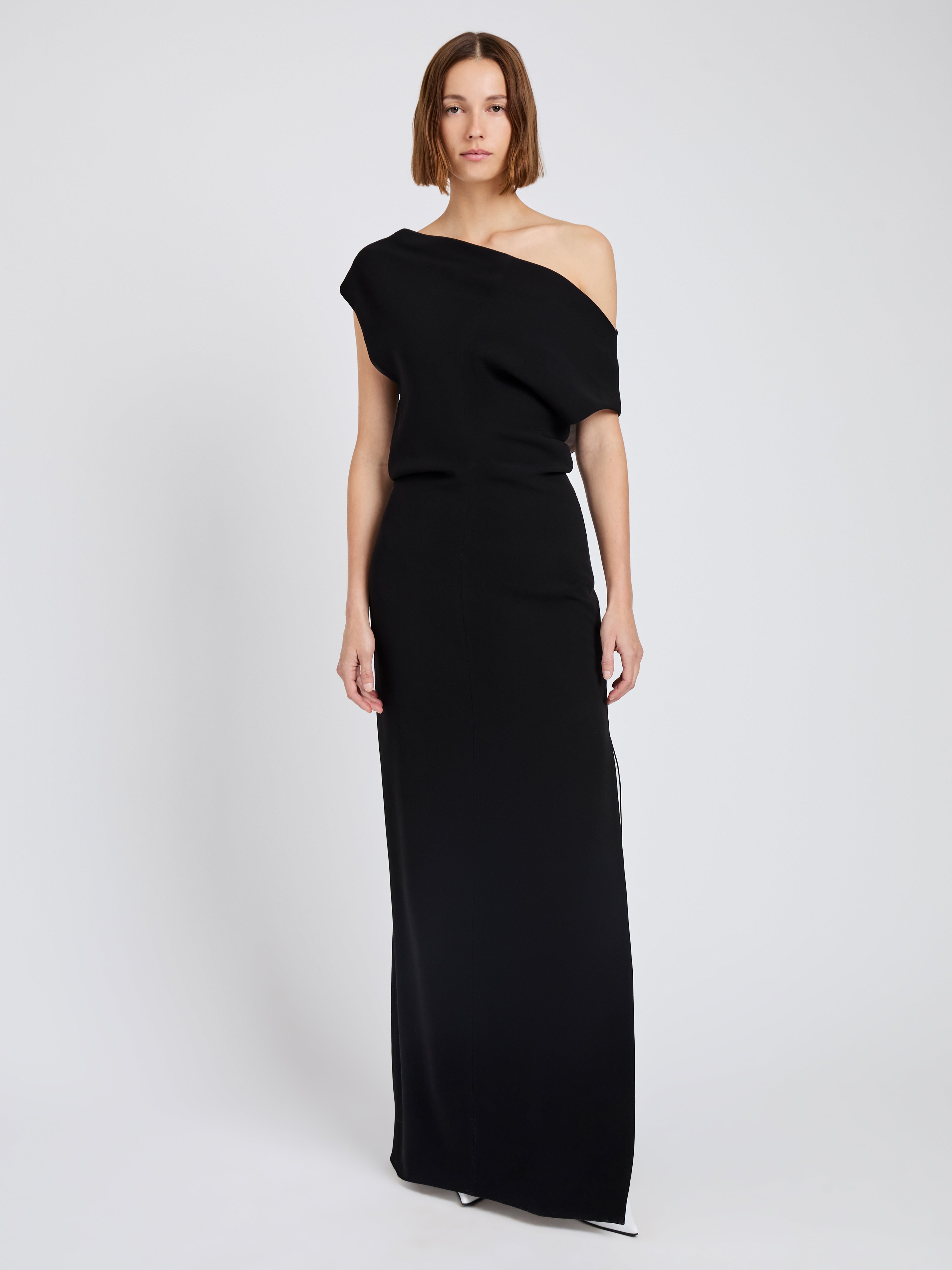 Rosa Women's Dress | Light Double Crepe, Off-Shoulder Design 1