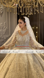 Sparkling Tulle Custom Bridal Gown