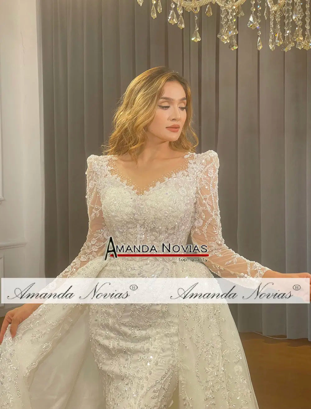 Custom 2-in-1 Wedding Dress Sleeves