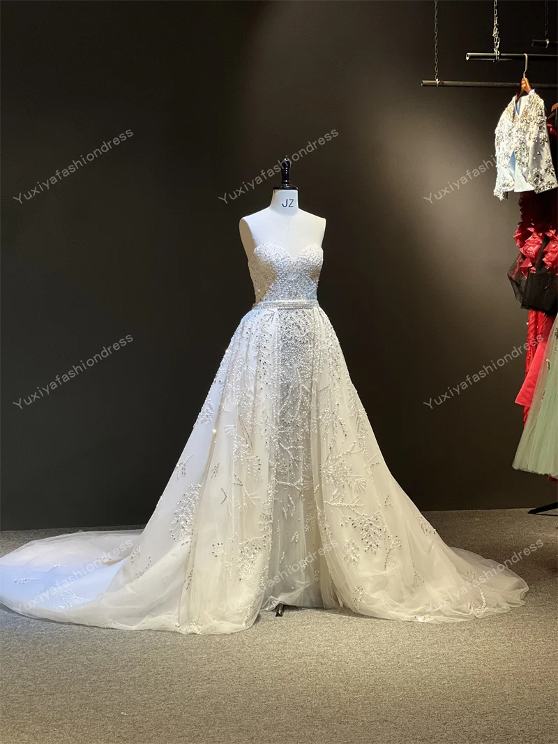 Luxury Beaded Two-Piece Wedding Dress