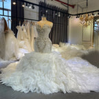 Custom Ruffle Mermaid Wedding Dress