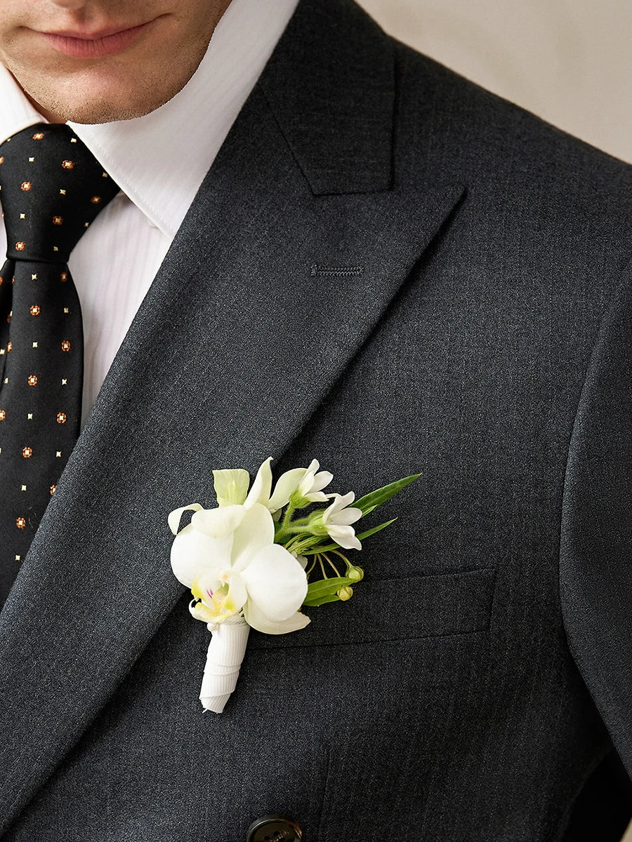 Luxury Wool Double-Breasted Suit Set