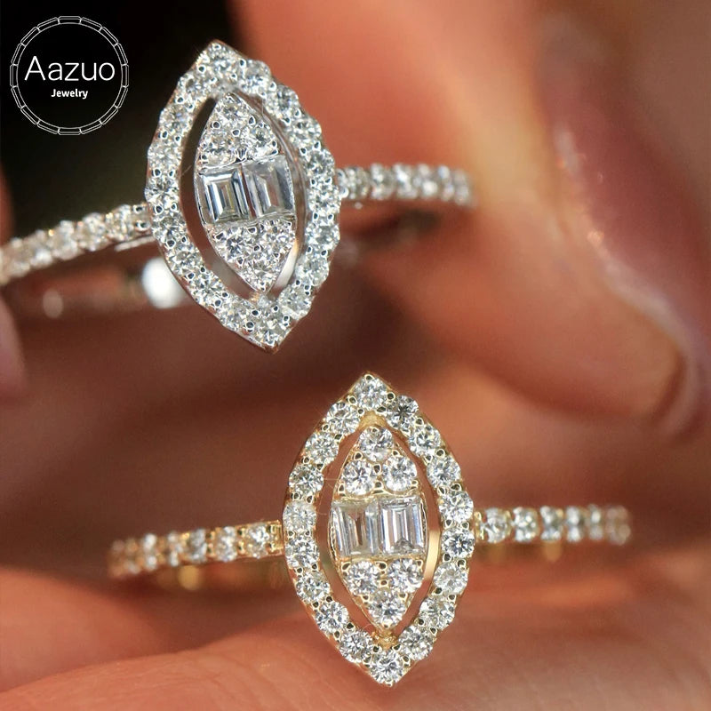 18K Gold Diamond Jewelry Set