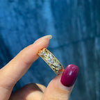 18K Gold Diamond Jewelry Set