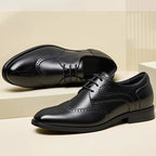 7cm Height-Increasing Leather Derby Shoes