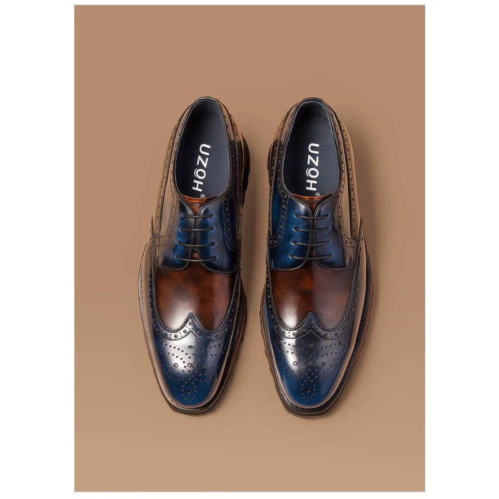 Men's Color Block Brogue Shoes