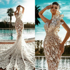 Luxury Mermaid Wedding Dress Applique