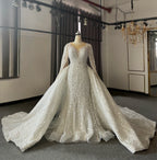 Custom Beaded Mermaid Wedding Dress
