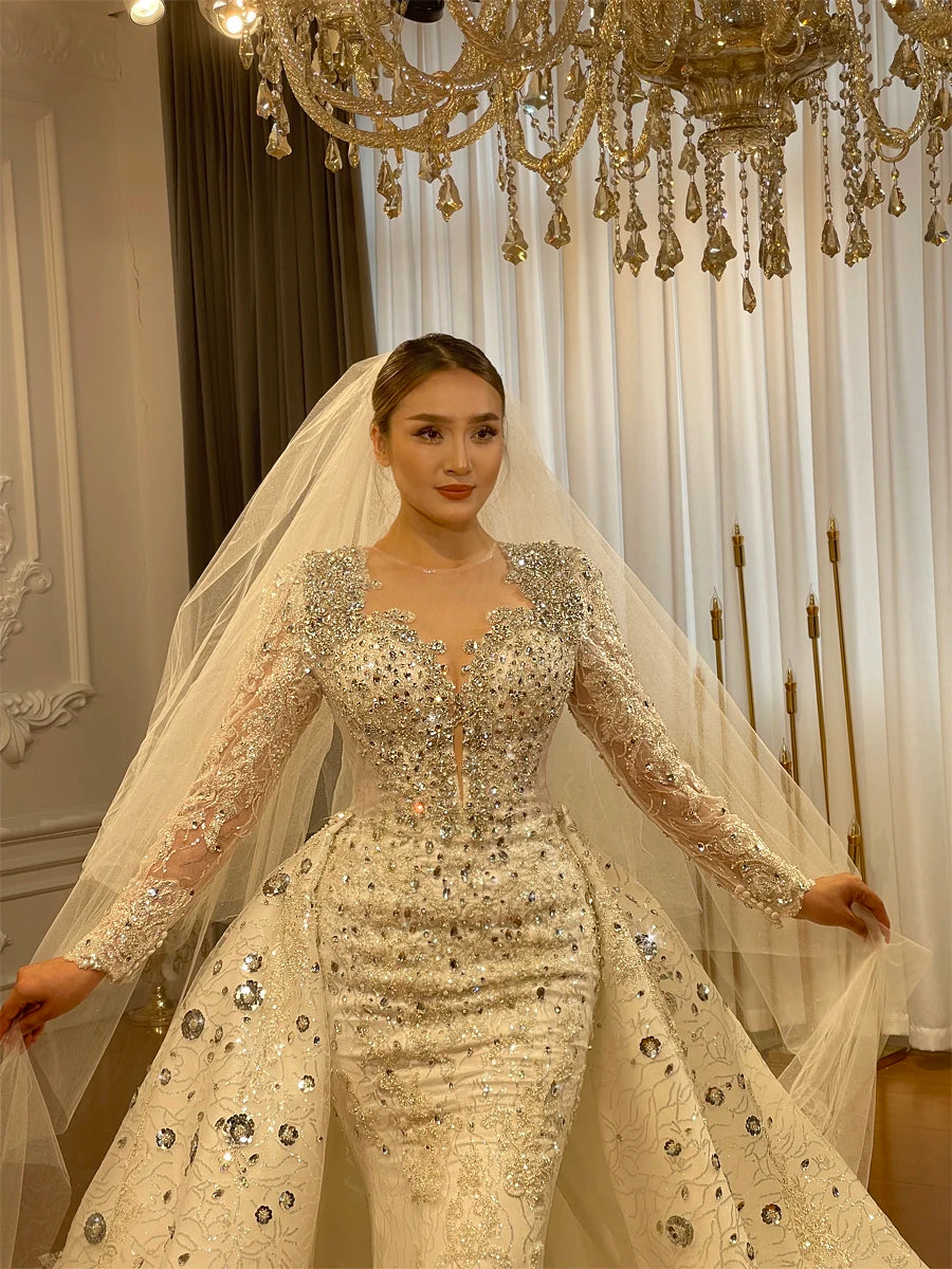 Luxury 3-Wear Wedding Dress